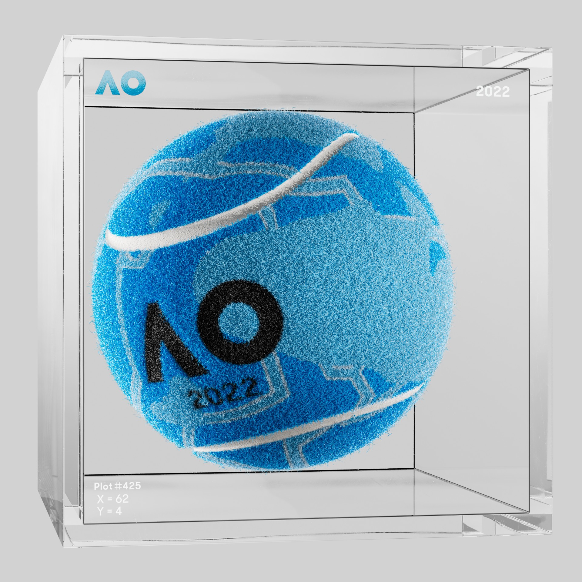 The Australian Open - The Australian Open Art Ball - AO Art Ball #6716 - NFT # 6716