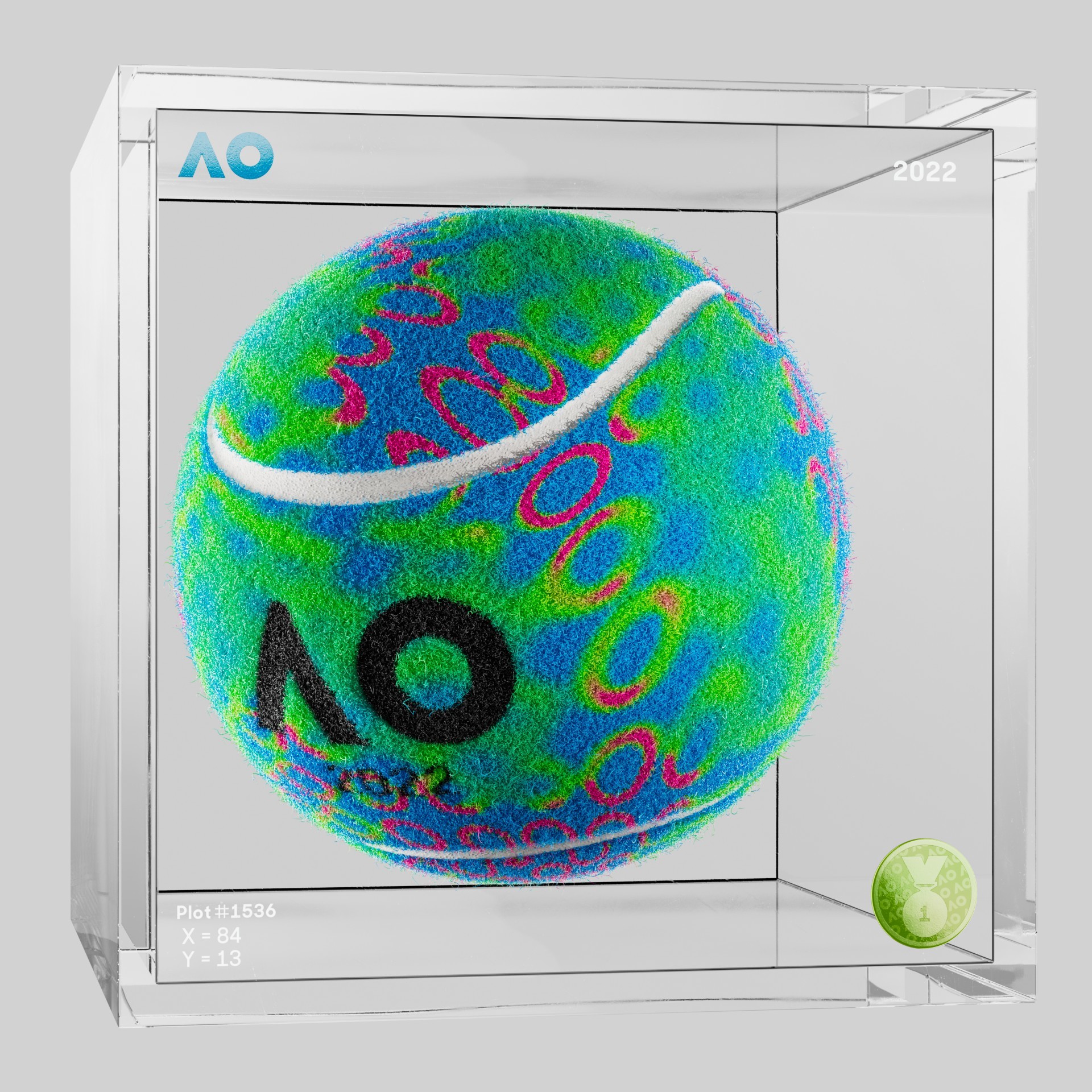 The Australian Open - The Australian Open Art Ball - AO Art Ball #6717 - NFT # 6717