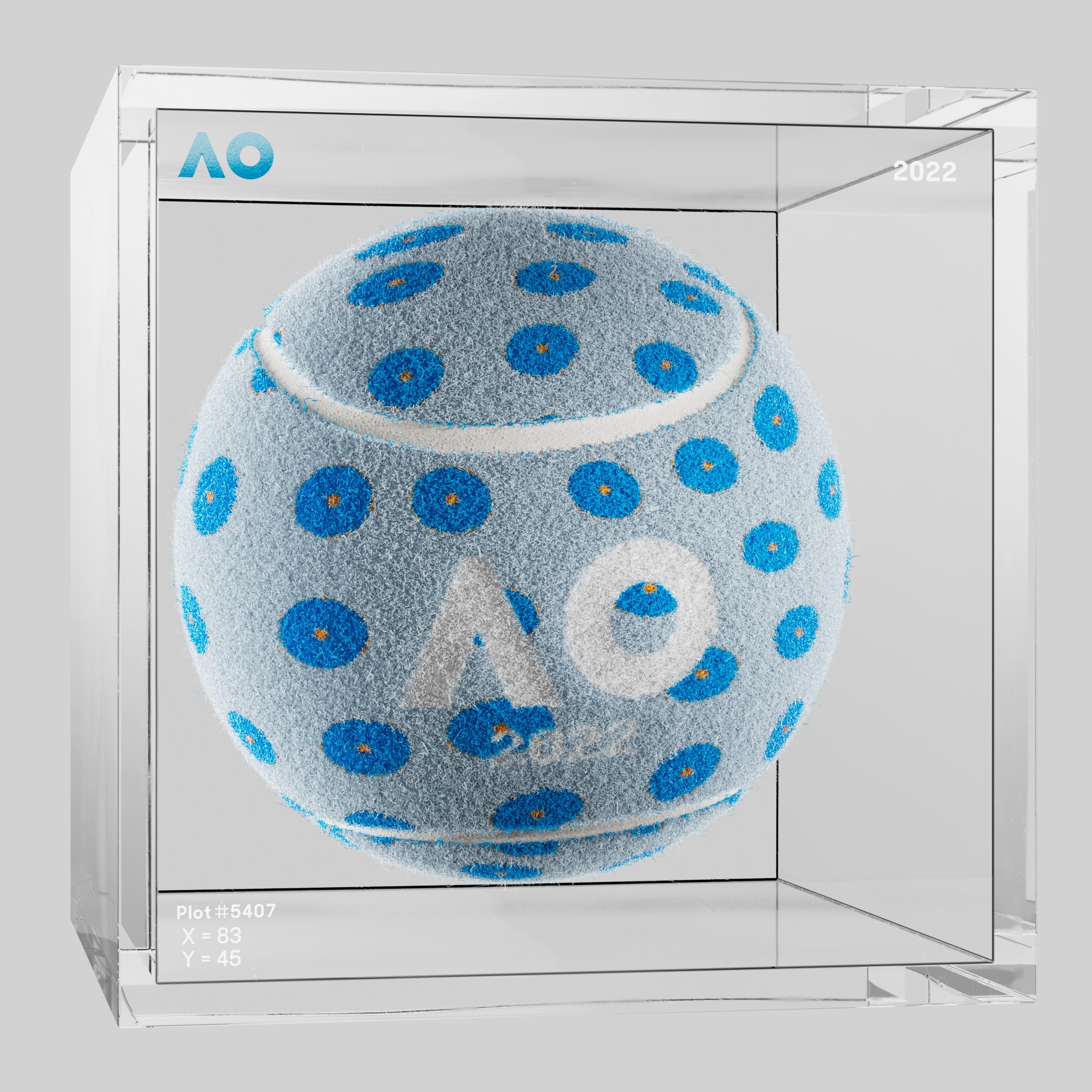 The Australian Open - The Australian Open Art Ball - AO Art Ball #6719 - NFT # 6719