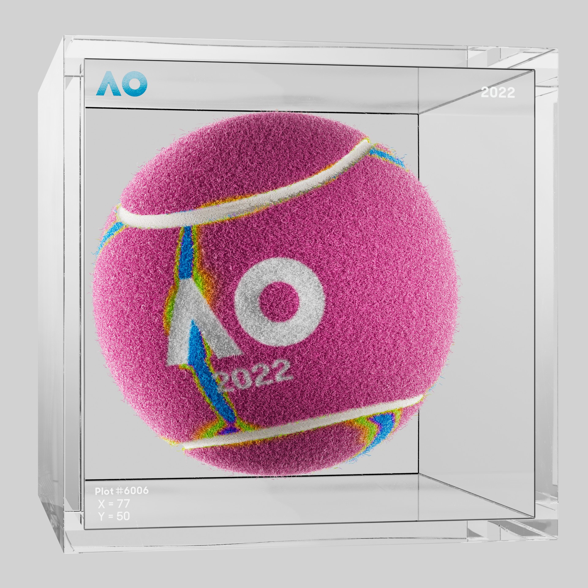 The Australian Open - The Australian Open Art Ball - AO Art Ball #672 - NFT # 672