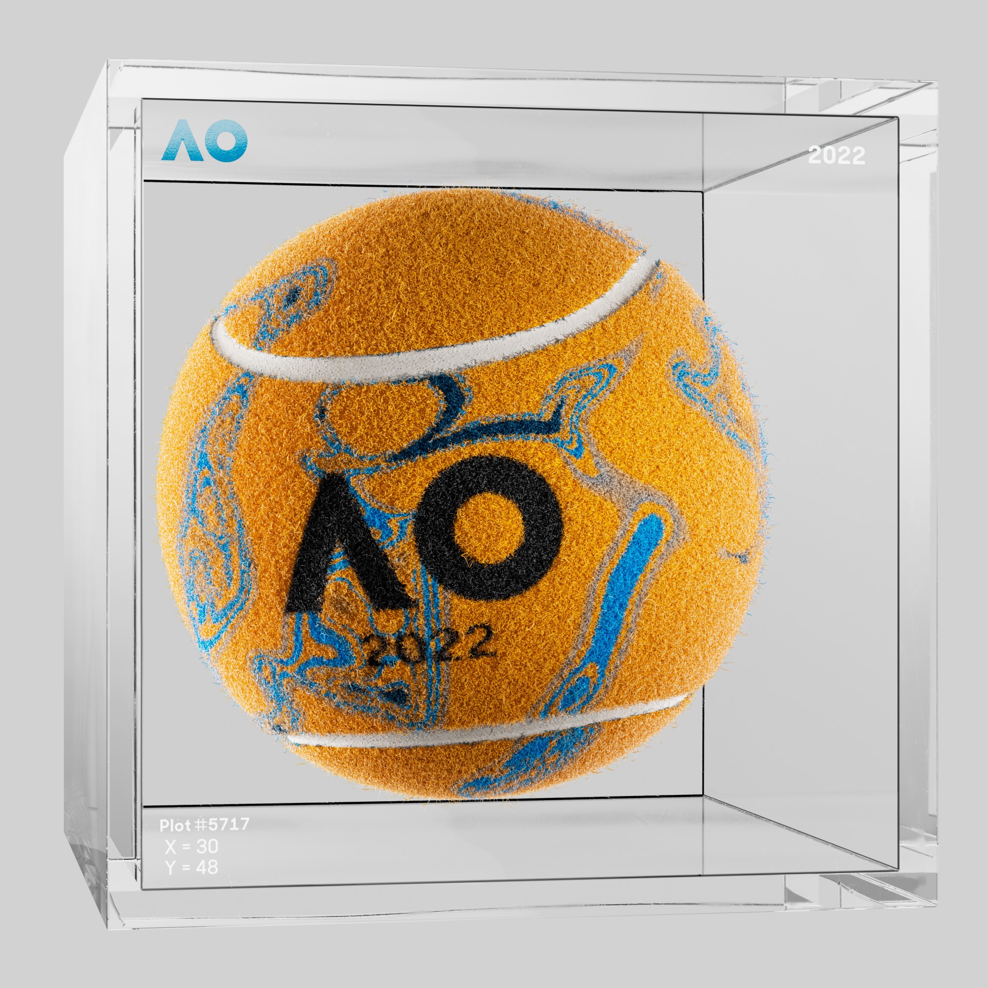 The Australian Open - The Australian Open Art Ball - AO Art Ball #6720 - NFT # 6720