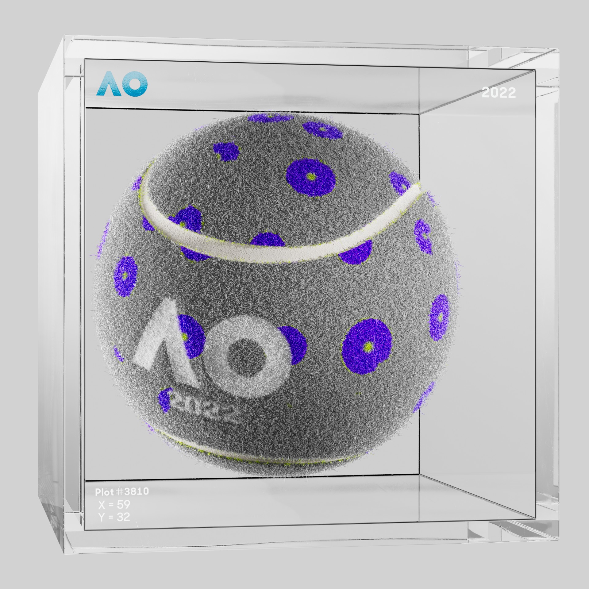 The Australian Open - The Australian Open Art Ball - AO Art Ball #6721 - NFT # 6721