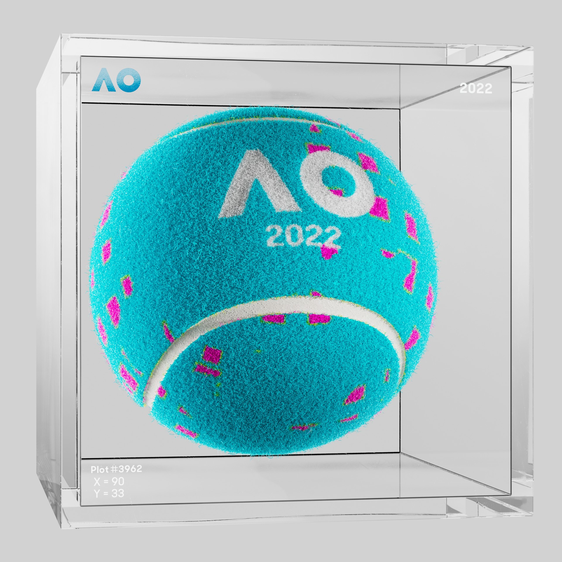 The Australian Open - The Australian Open Art Ball - AO Art Ball #6724 - NFT # 6724