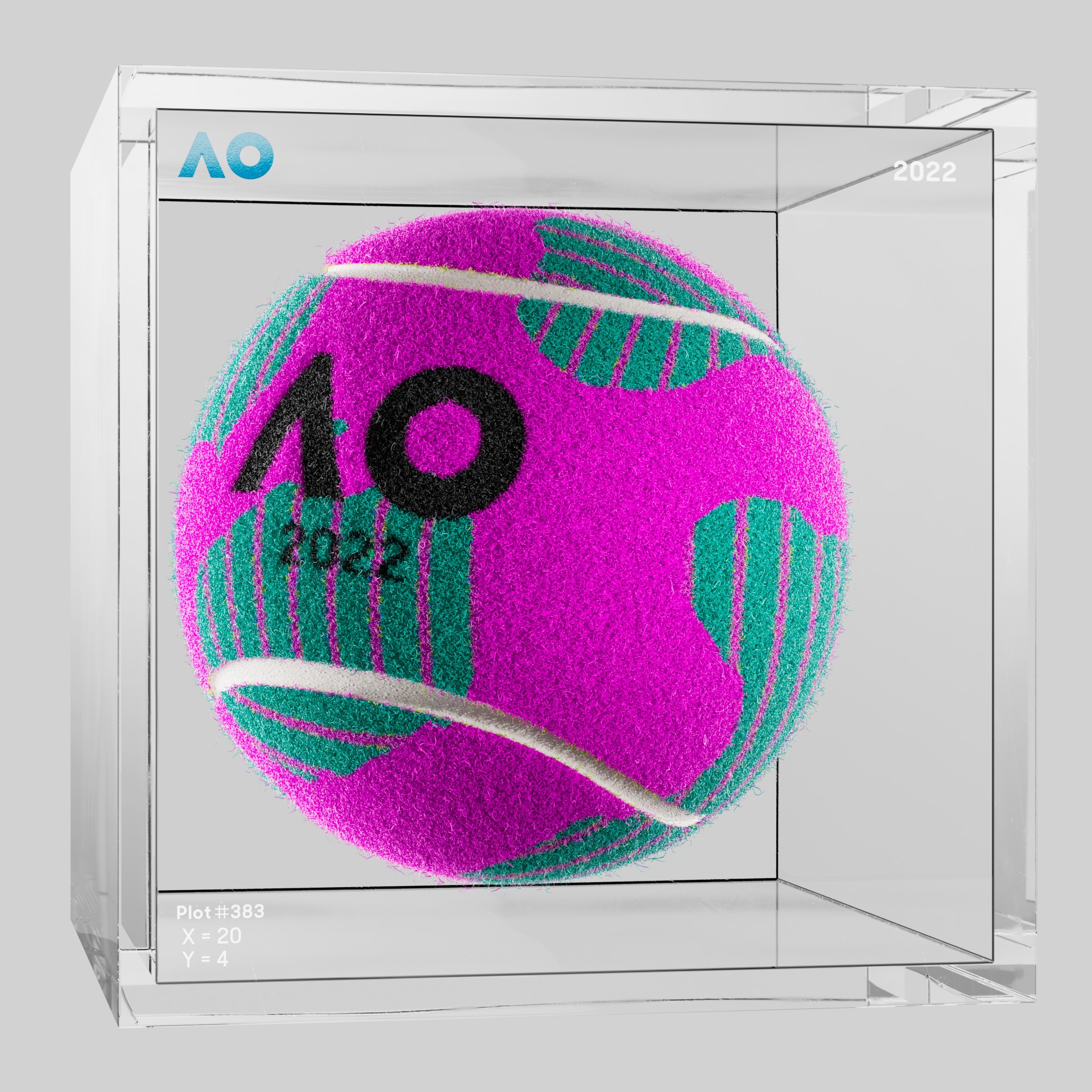 The Australian Open - The Australian Open Art Ball - AO Art Ball #6726 - NFT # 6726