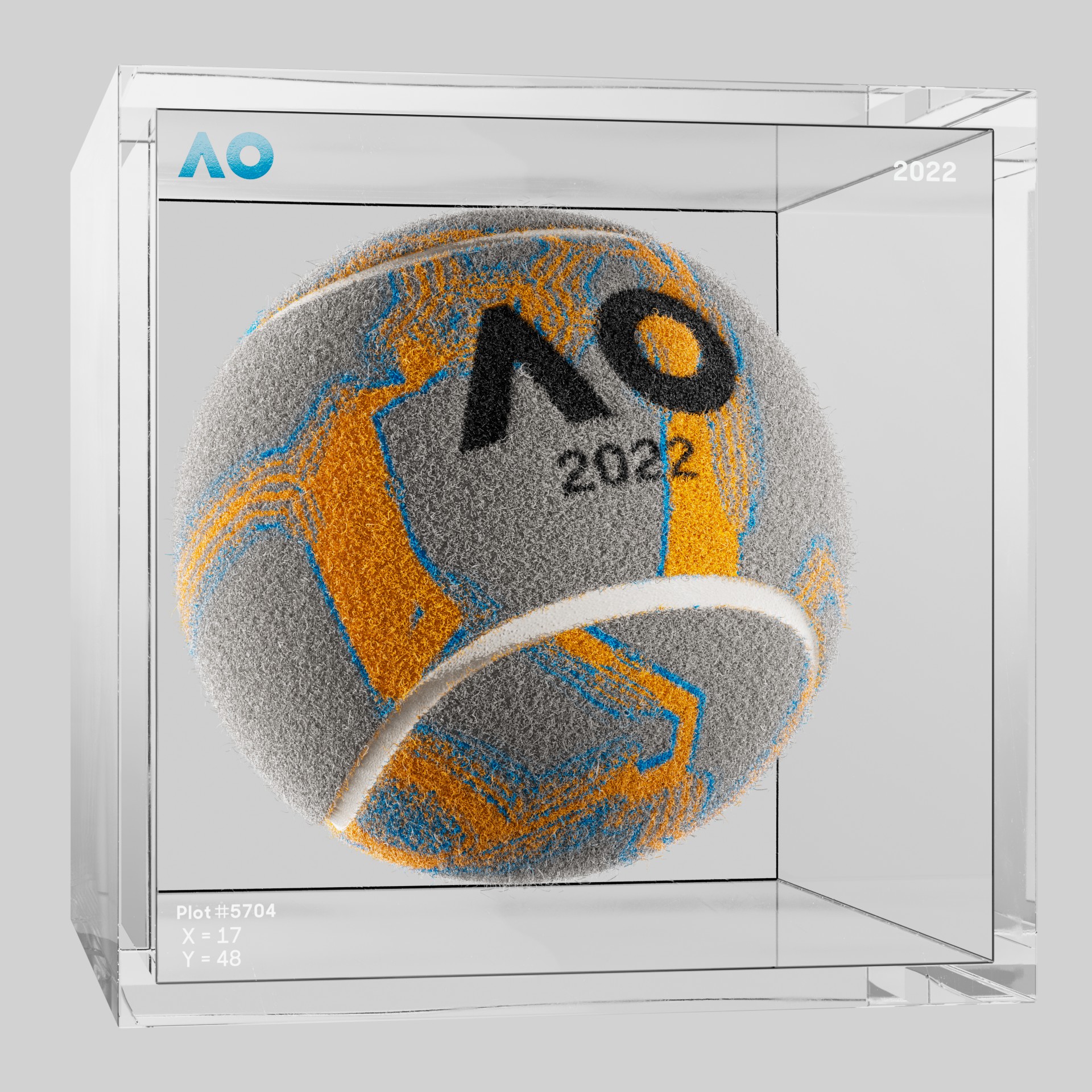 The Australian Open - The Australian Open Art Ball - AO Art Ball #6727 - NFT # 6727