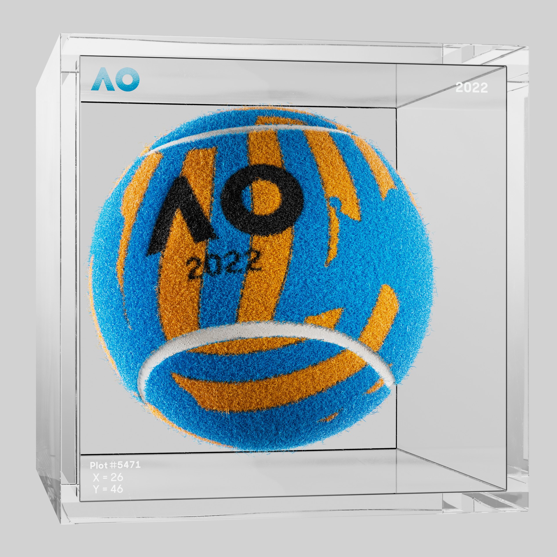 The Australian Open - The Australian Open Art Ball - AO Art Ball #6728 - NFT # 6728