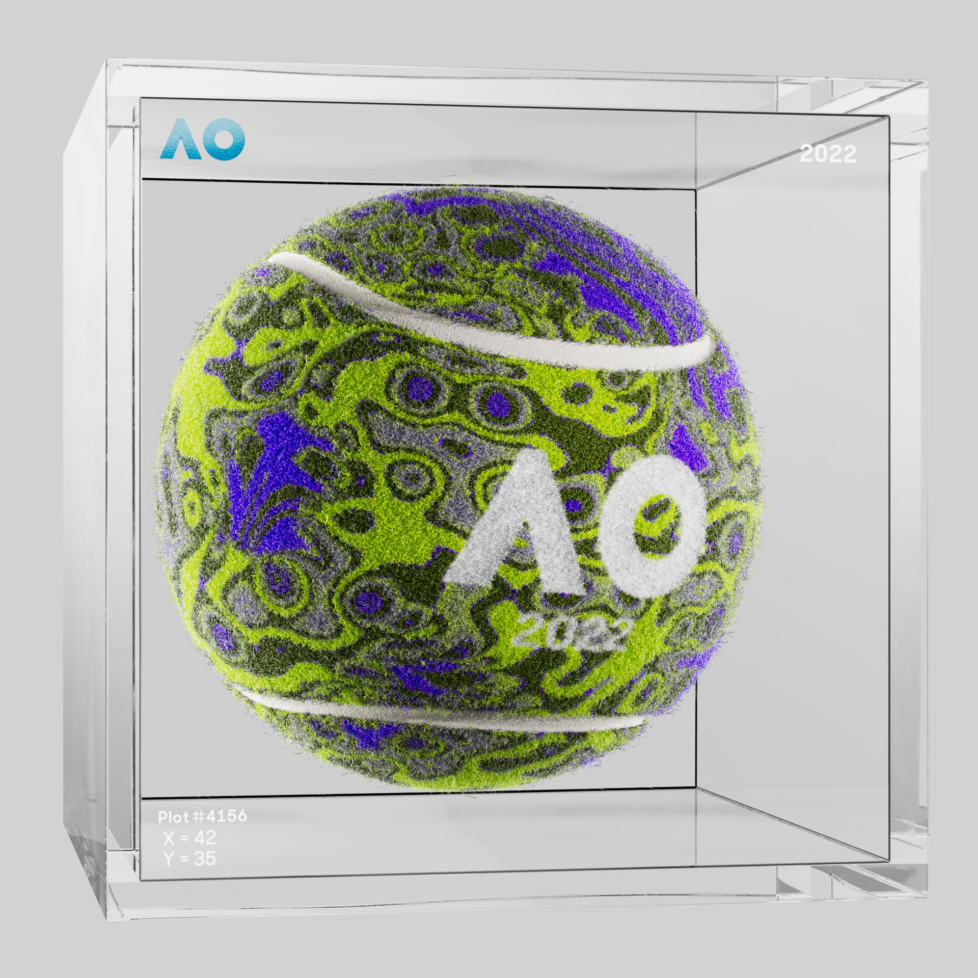 The Australian Open - The Australian Open Art Ball - AO Art Ball #673 - NFT # 673