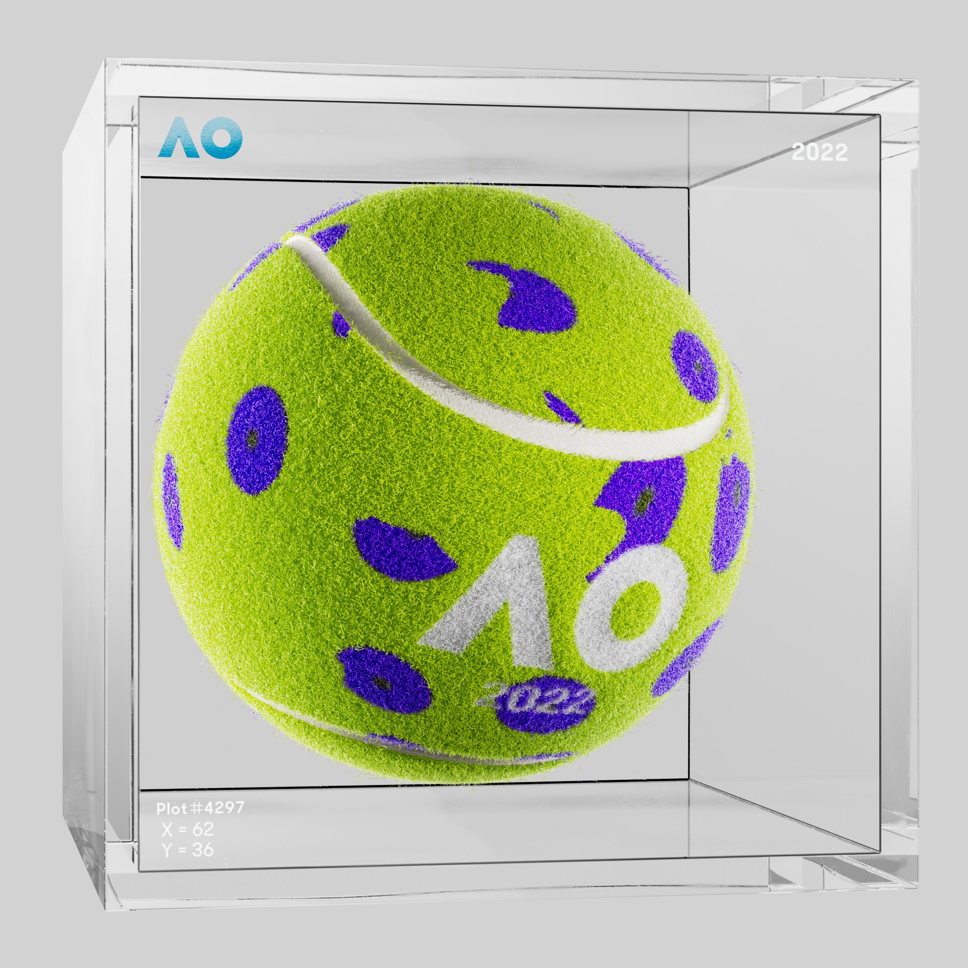 The Australian Open - The Australian Open Art Ball - AO Art Ball #6730 - NFT # 6730