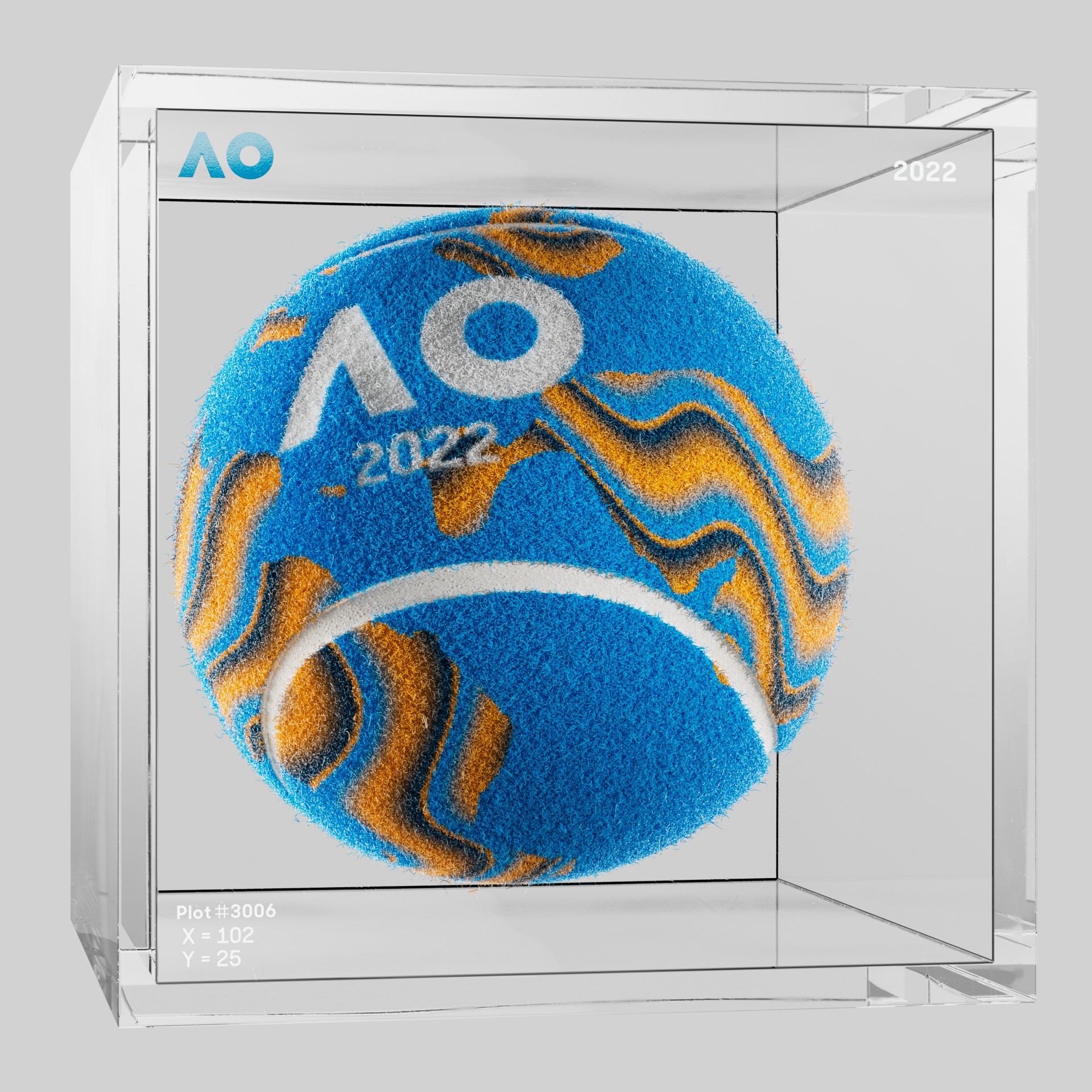The Australian Open - The Australian Open Art Ball - AO Art Ball #6732 - NFT # 6732