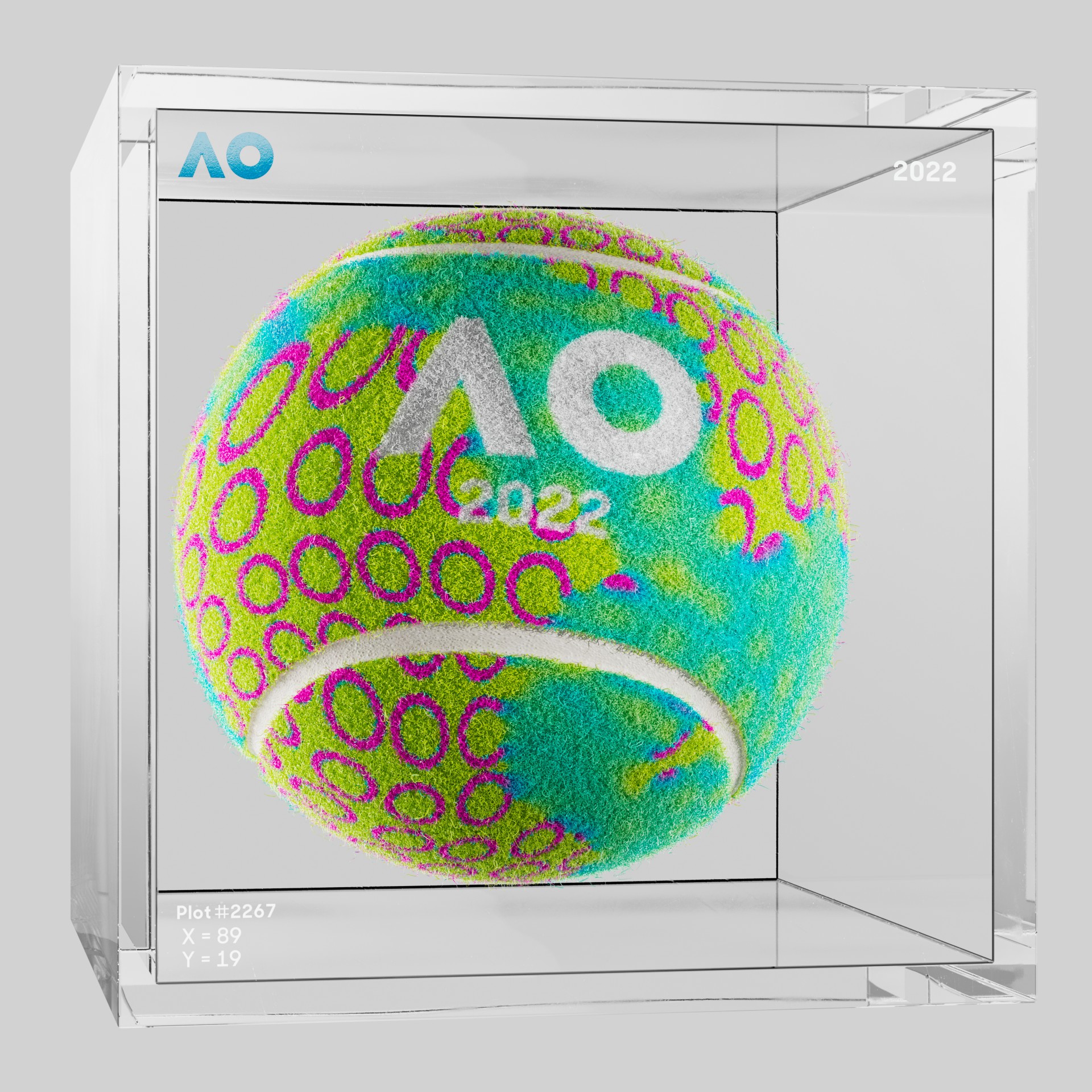 The Australian Open - The Australian Open Art Ball - AO Art Ball #6733 - NFT # 6733