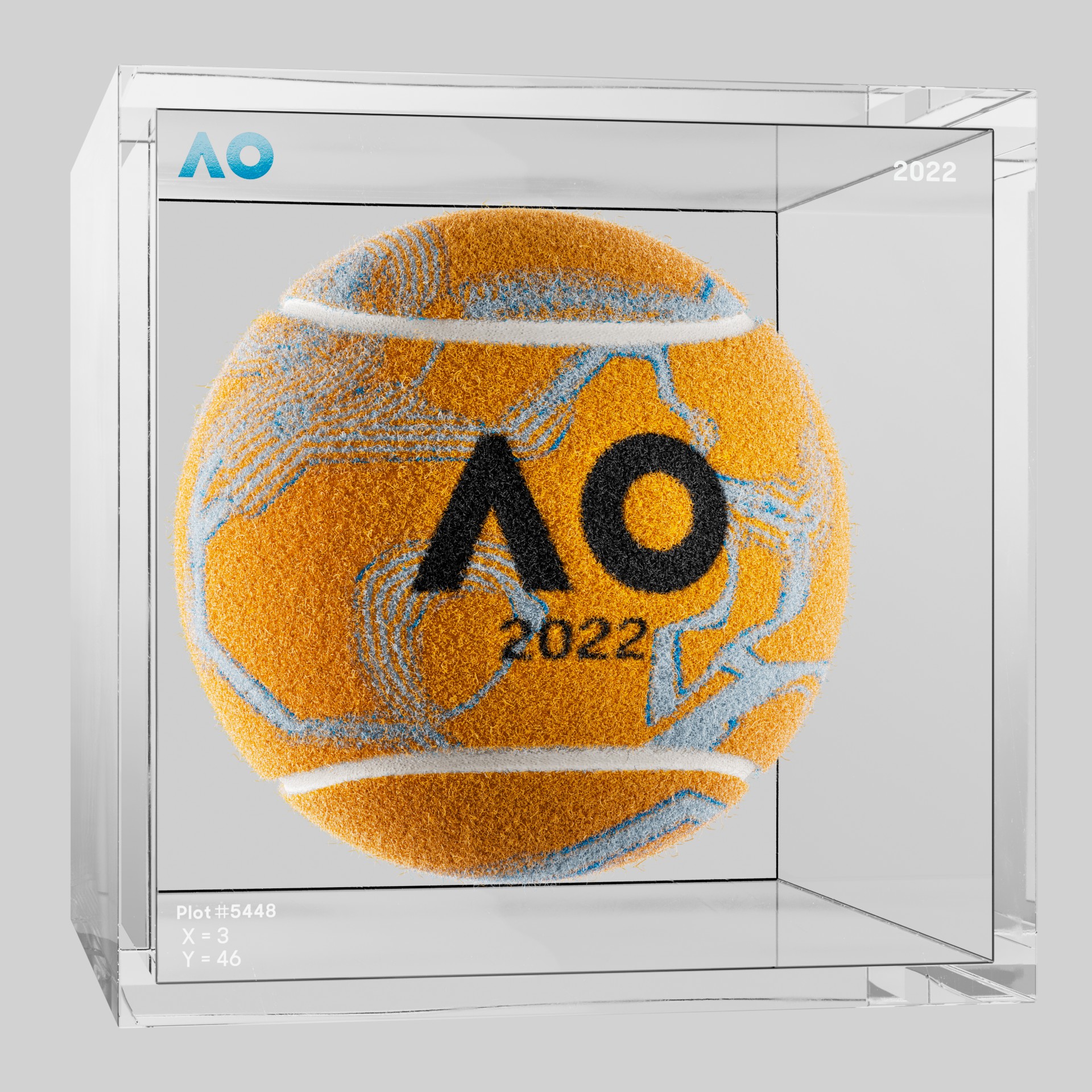 The Australian Open - The Australian Open Art Ball - AO Art Ball #6735 - NFT # 6735