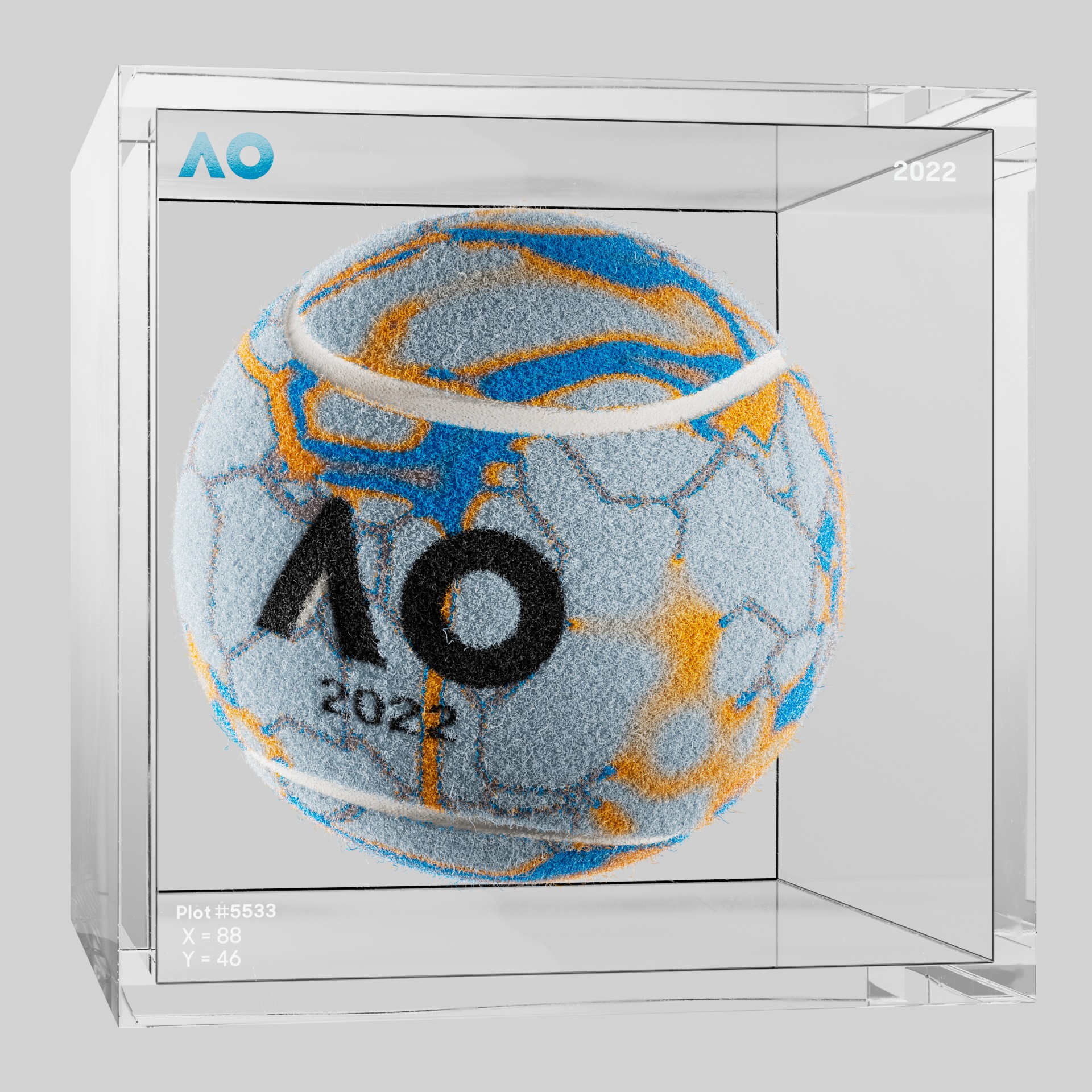 The Australian Open - The Australian Open Art Ball - AO Art Ball #6737 - NFT # 6737