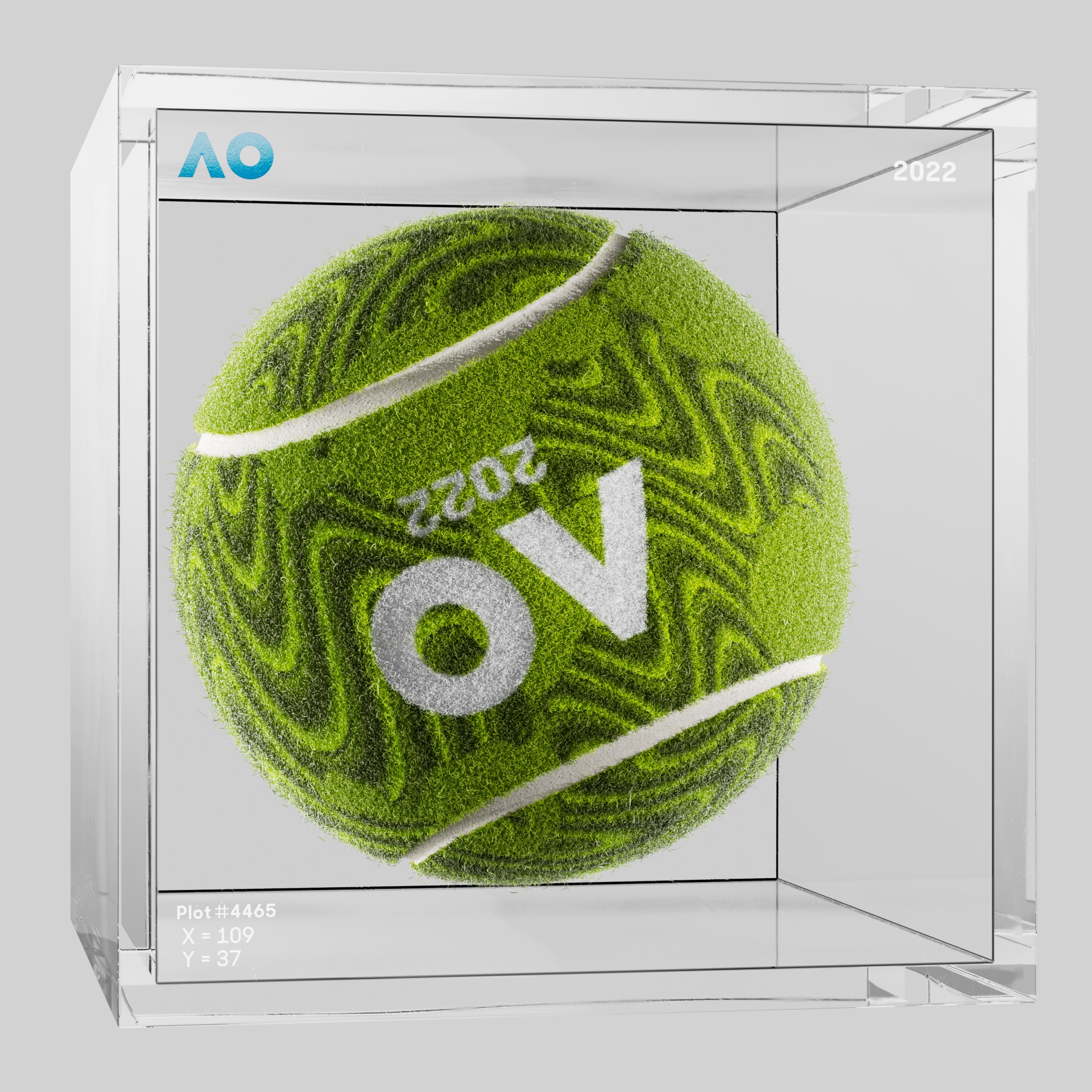 The Australian Open - The Australian Open Art Ball - AO Art Ball #6739 - NFT # 6739