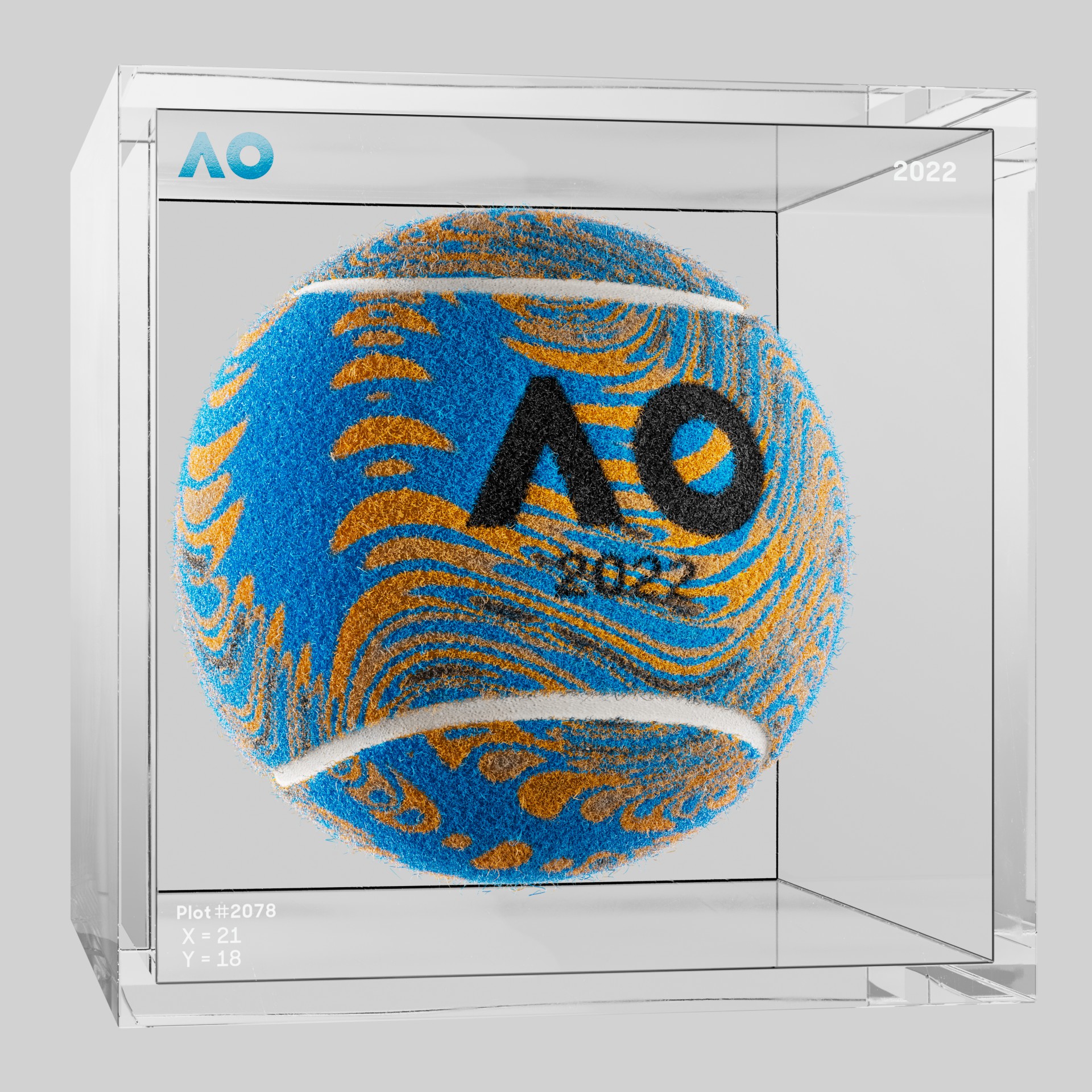 The Australian Open - The Australian Open Art Ball - AO Art Ball #6740 - NFT # 6740