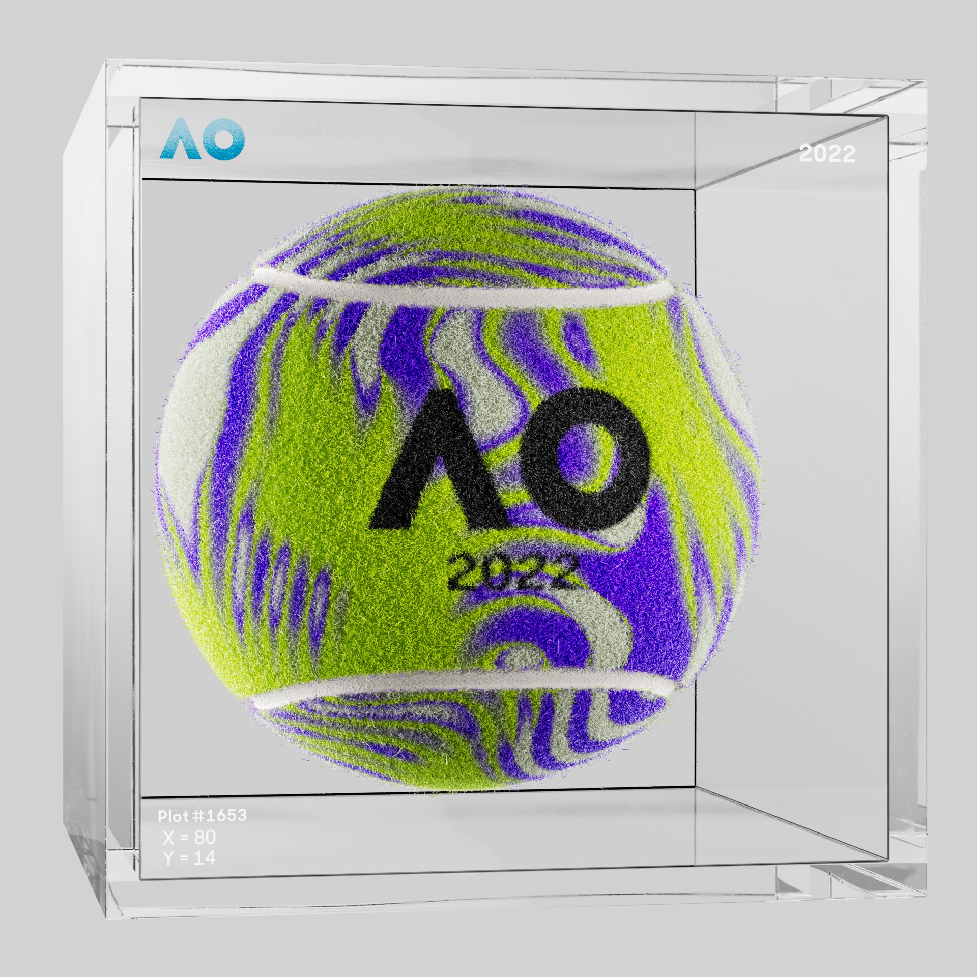 The Australian Open - The Australian Open Art Ball - AO Art Ball #6741 - NFT # 6741