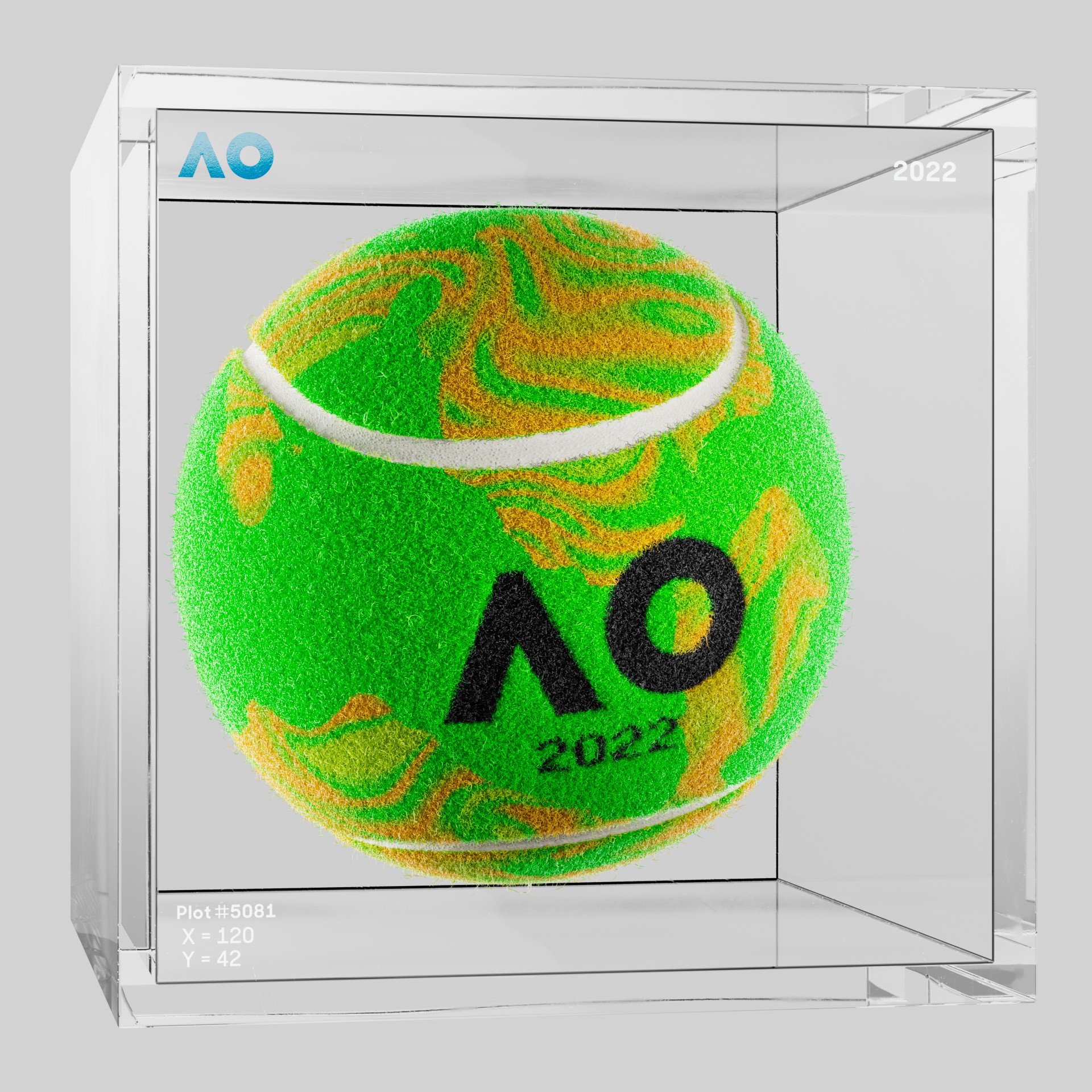 The Australian Open - The Australian Open Art Ball - AO Art Ball #6742 - NFT # 6742