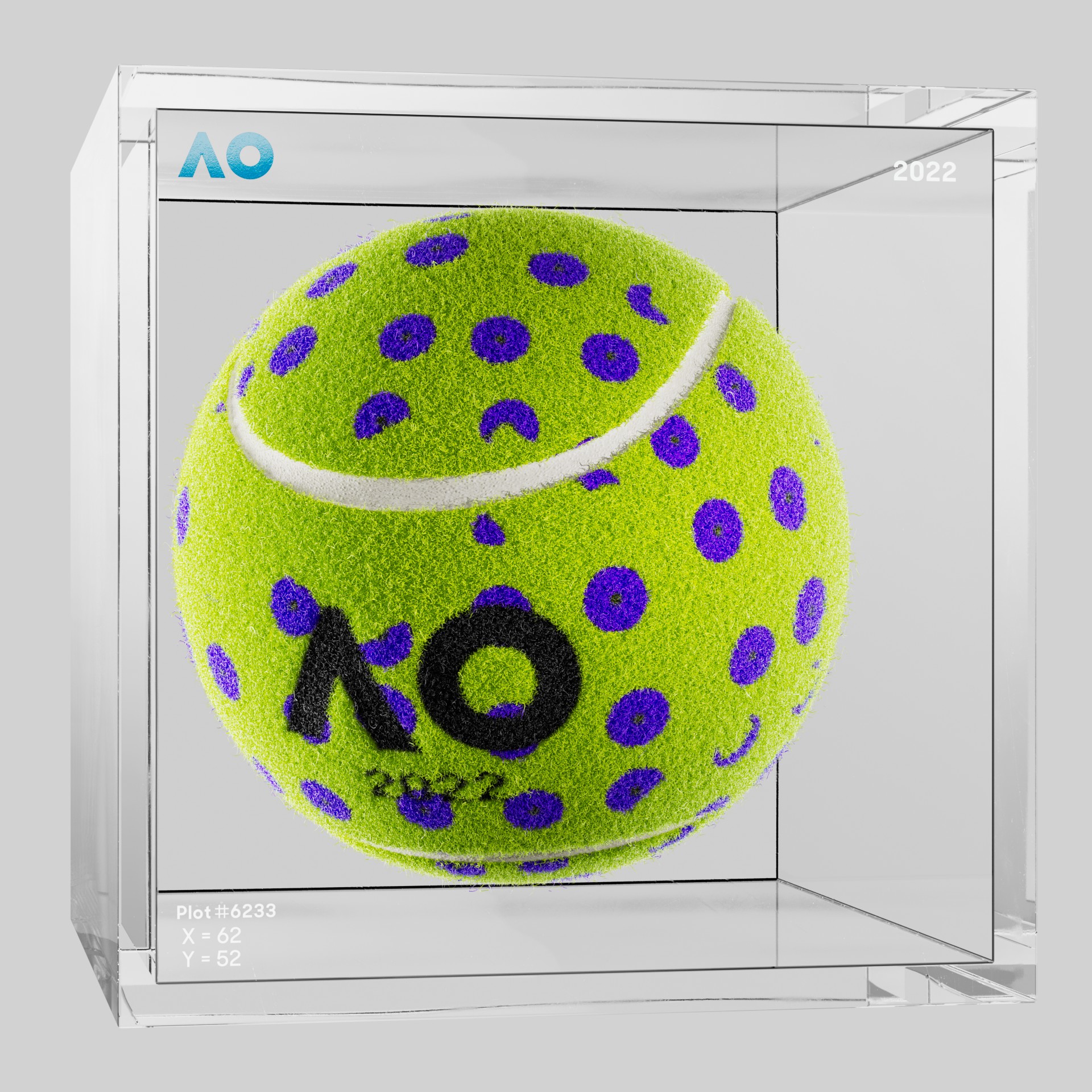 The Australian Open - The Australian Open Art Ball - AO Art Ball #6743 - NFT # 6743