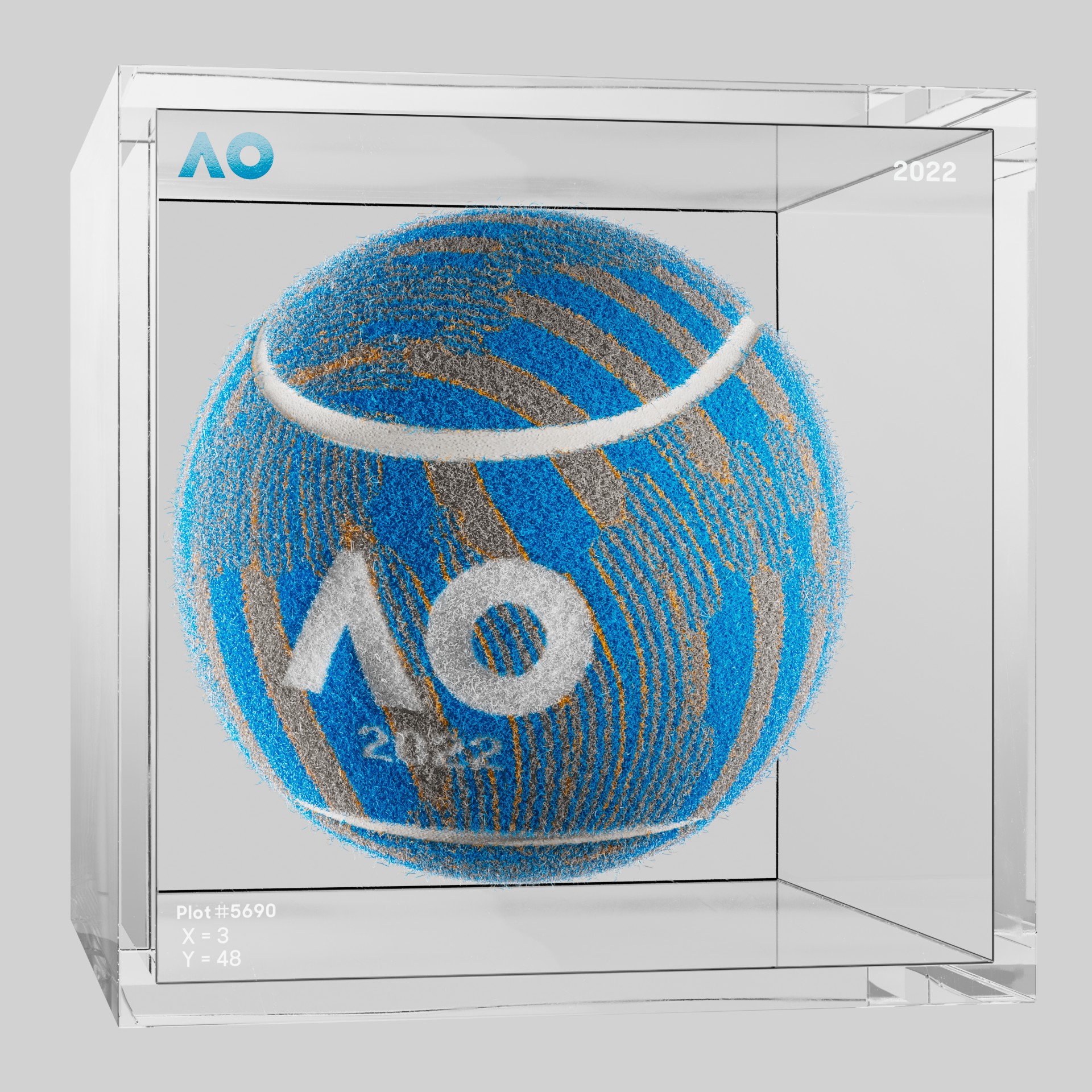 The Australian Open - The Australian Open Art Ball - AO Art Ball #6745 - NFT # 6745