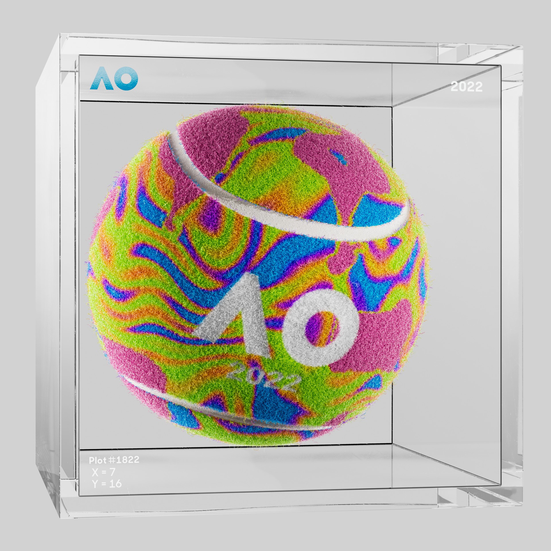 The Australian Open - The Australian Open Art Ball - AO Art Ball #6746 - NFT # 6746