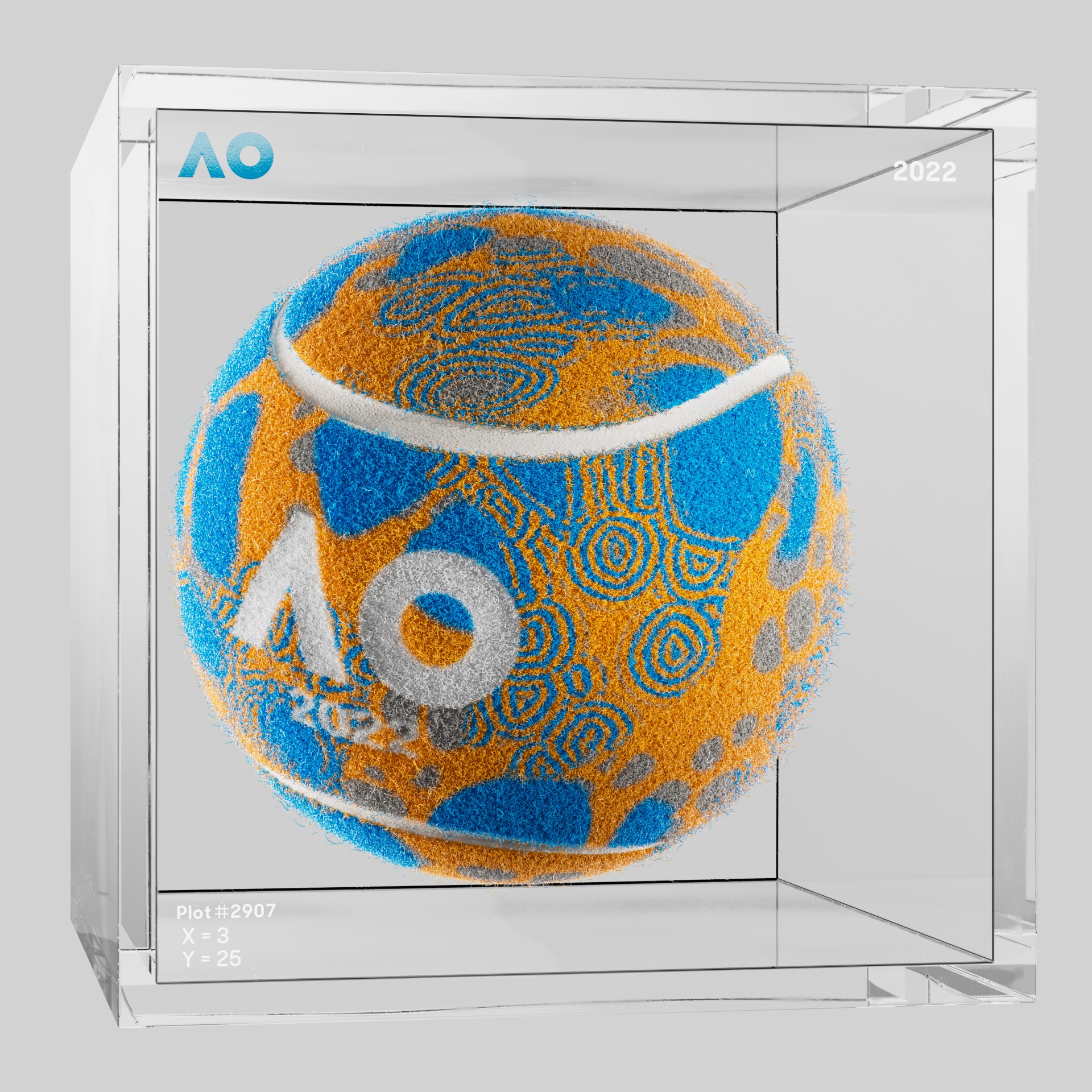 The Australian Open - The Australian Open Art Ball - AO Art Ball #6747 - NFT # 6747