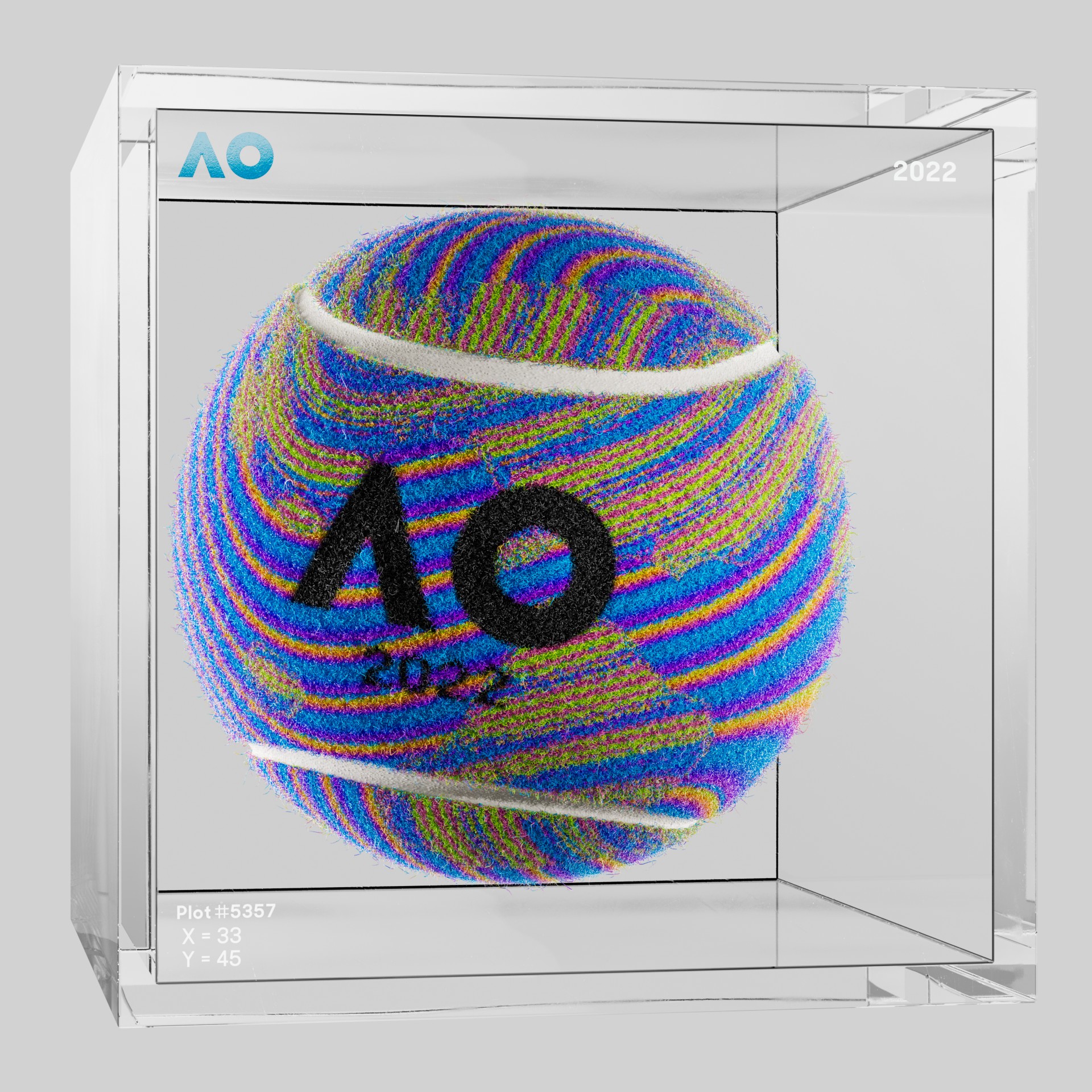 The Australian Open - The Australian Open Art Ball - AO Art Ball #6748 - NFT # 6748