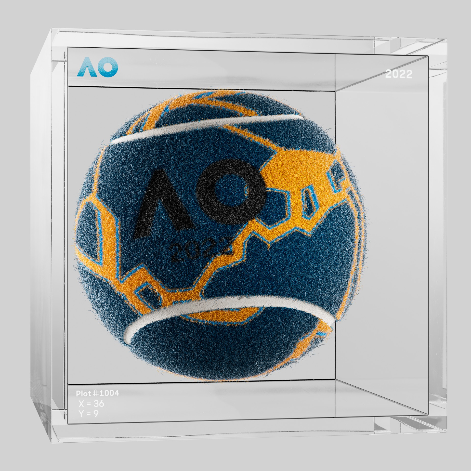 The Australian Open - The Australian Open Art Ball - AO Art Ball #6749 - NFT # 6749