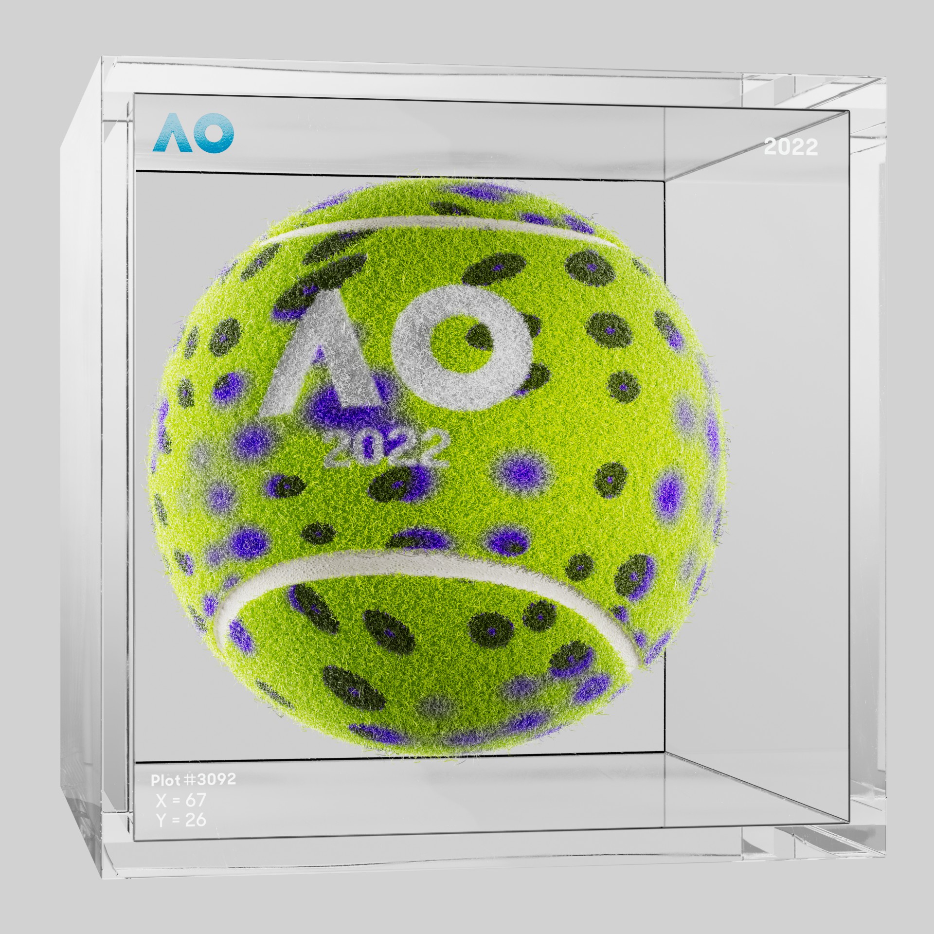 The Australian Open - The Australian Open Art Ball - AO Art Ball #675 - NFT # 675