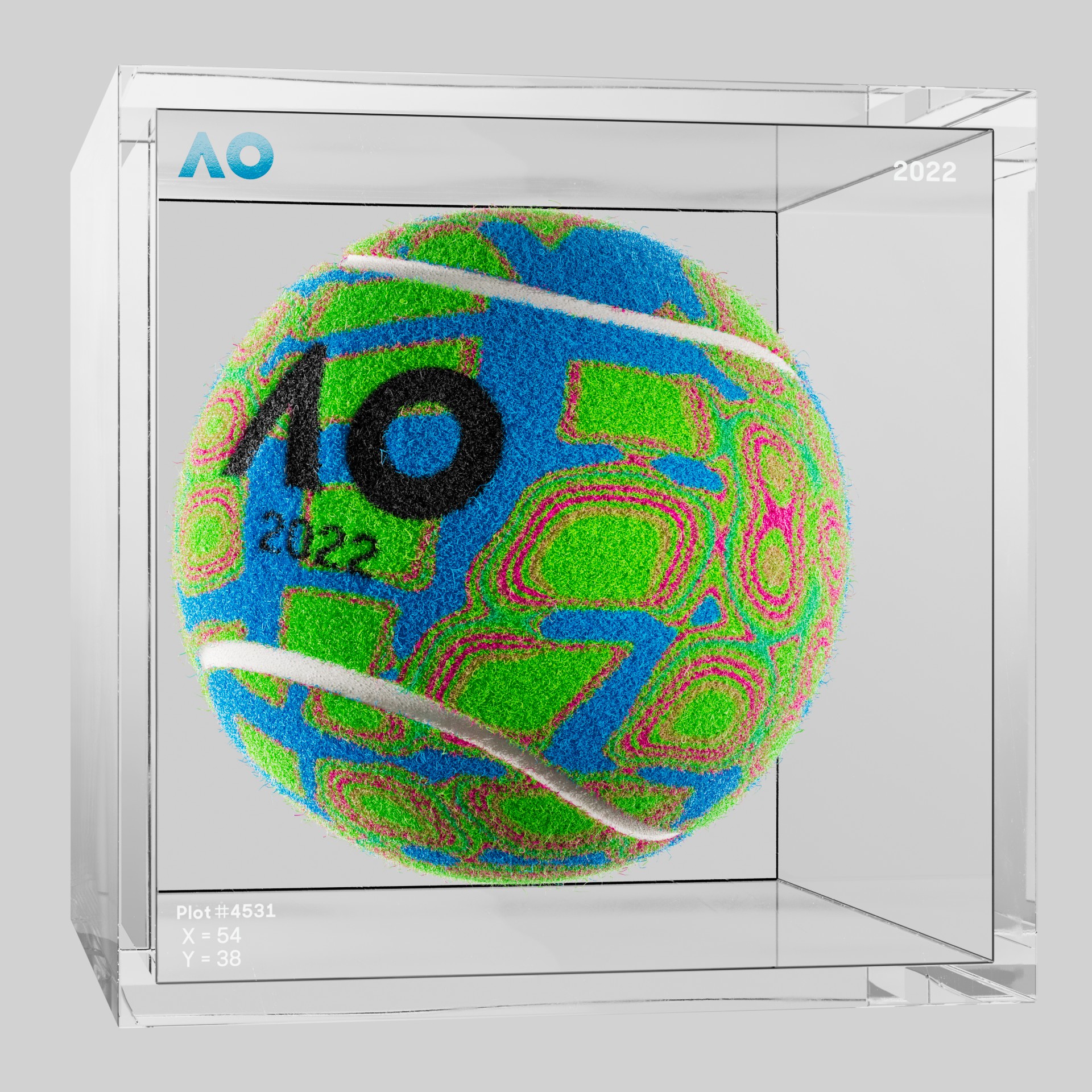 The Australian Open - The Australian Open Art Ball - AO Art Ball #6751 - NFT # 6751