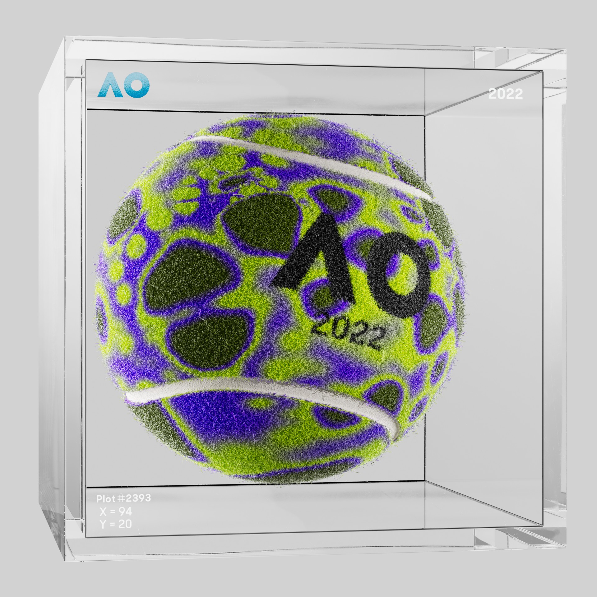 The Australian Open - The Australian Open Art Ball - AO Art Ball #6752 - NFT # 6752