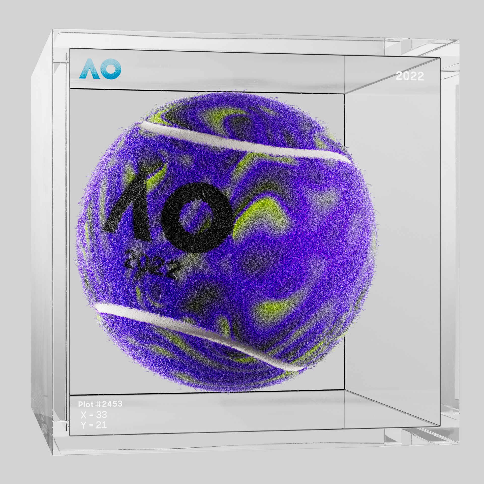 The Australian Open - The Australian Open Art Ball - AO Art Ball #6753 - NFT # 6753