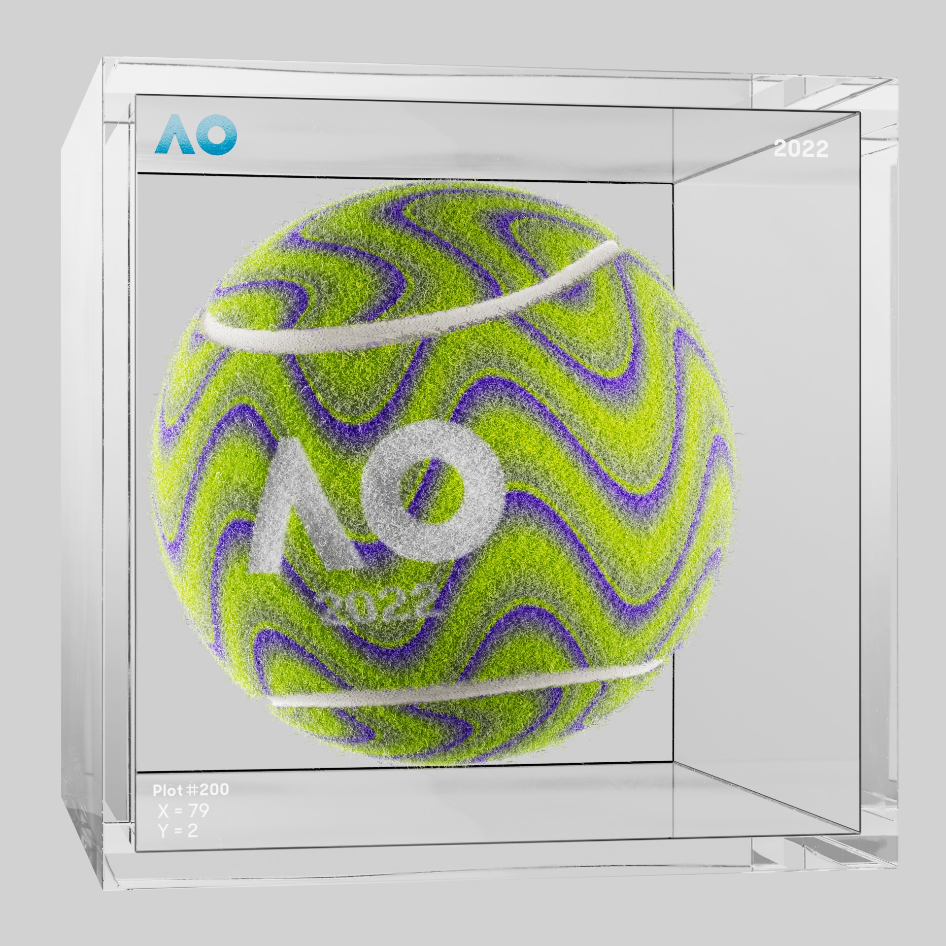 The Australian Open - The Australian Open Art Ball - AO Art Ball #6756 - NFT # 6756