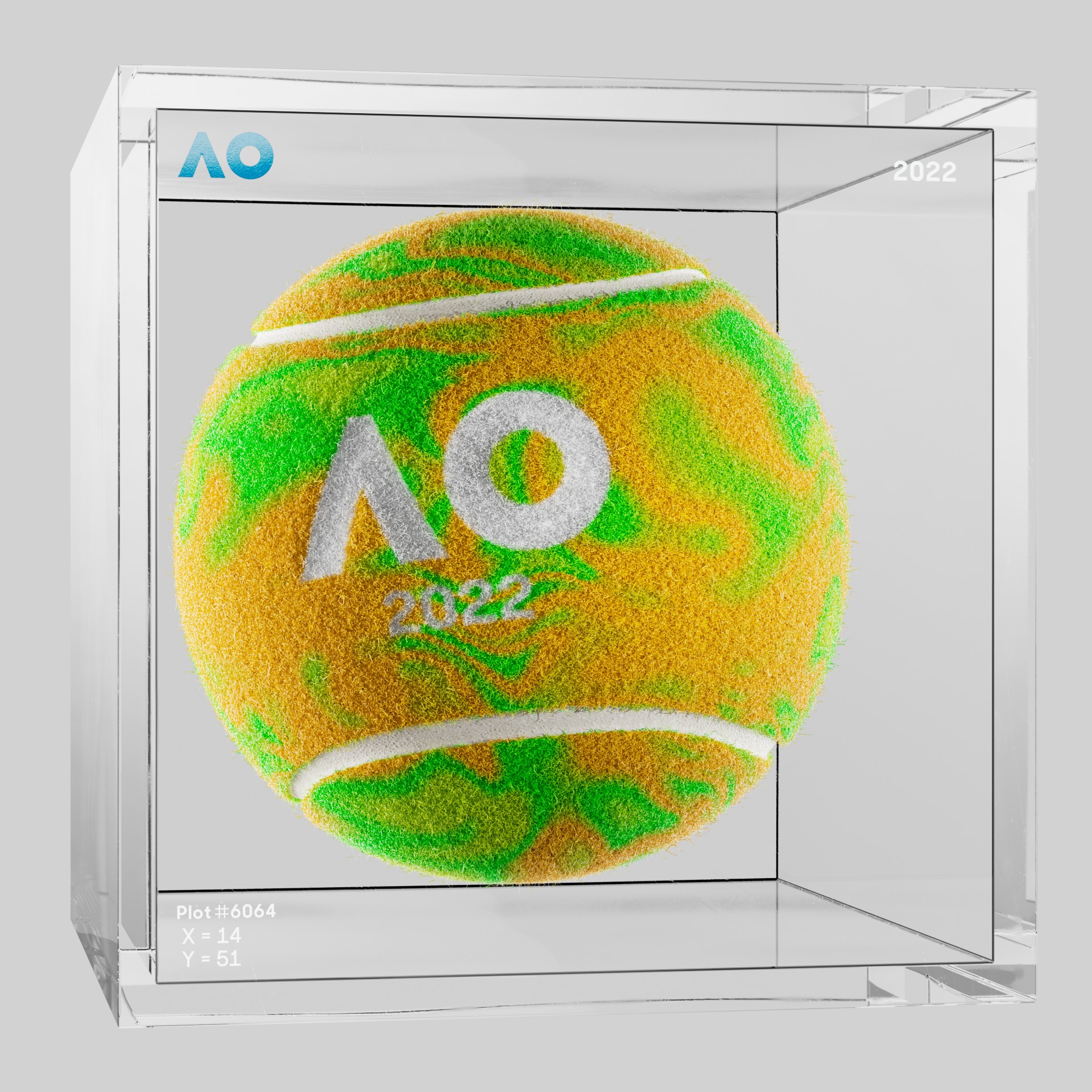 The Australian Open - The Australian Open Art Ball - AO Art Ball #6758 - NFT # 6758