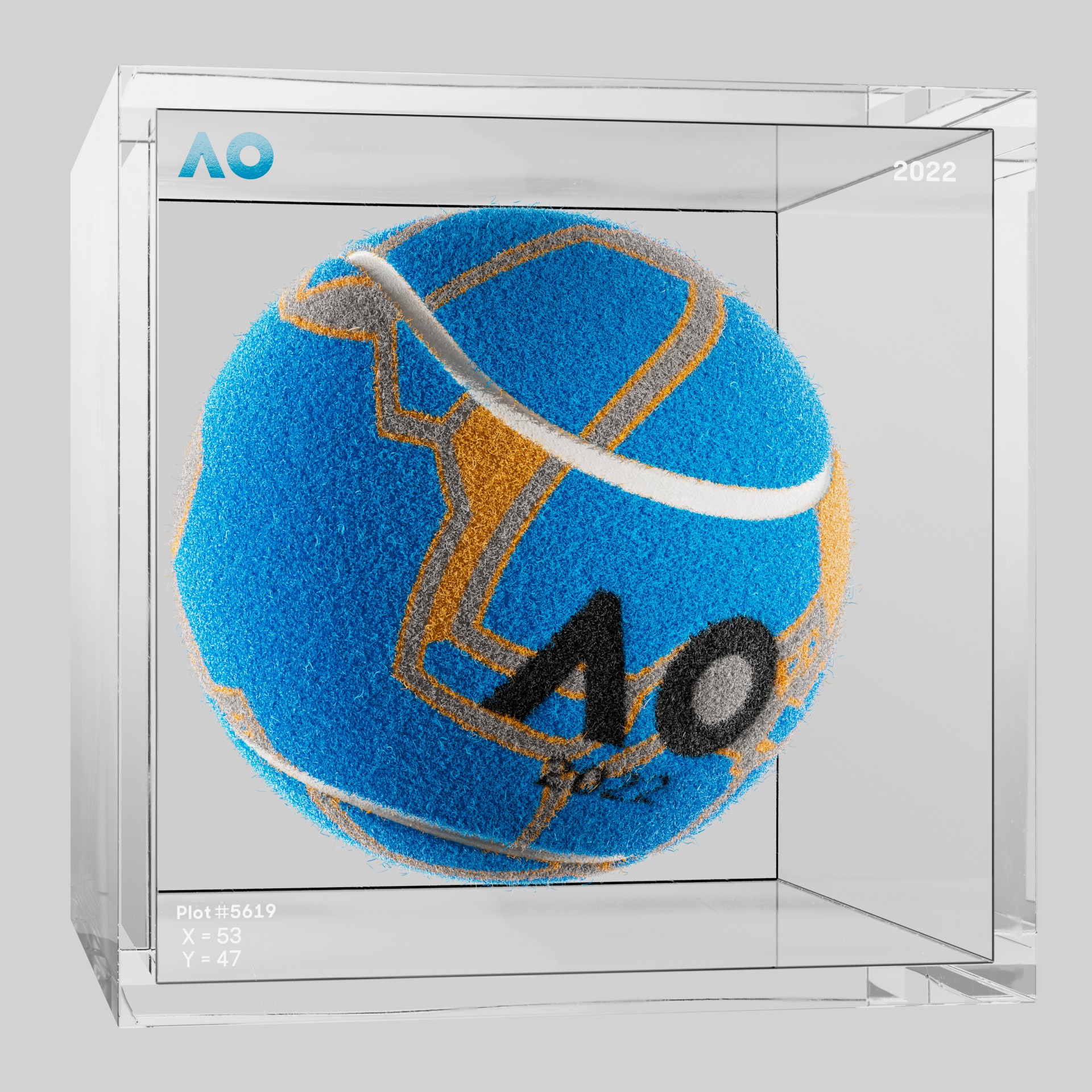 The Australian Open - The Australian Open Art Ball - AO Art Ball #6759 - NFT # 6759