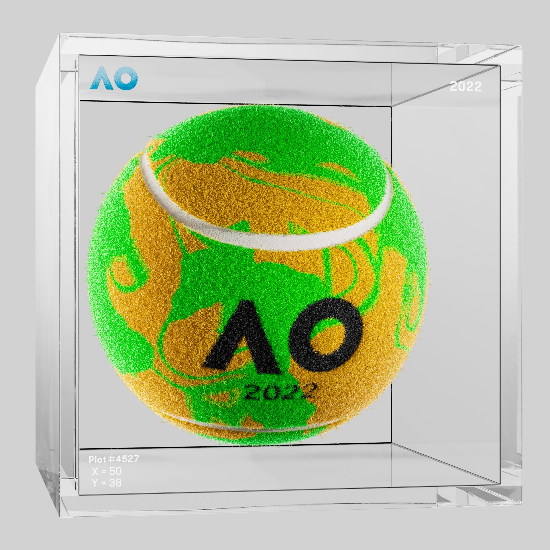 The Australian Open - The Australian Open Art Ball - AO Art Ball #676 - NFT # 676