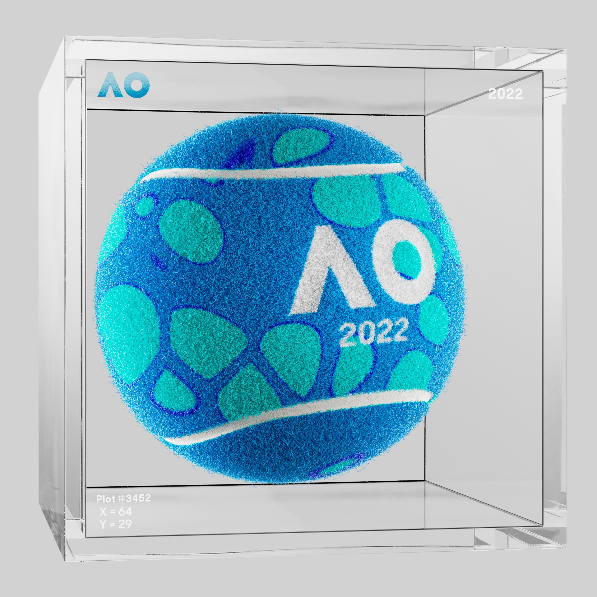 The Australian Open - The Australian Open Art Ball - AO Art Ball #6760 - NFT # 6760