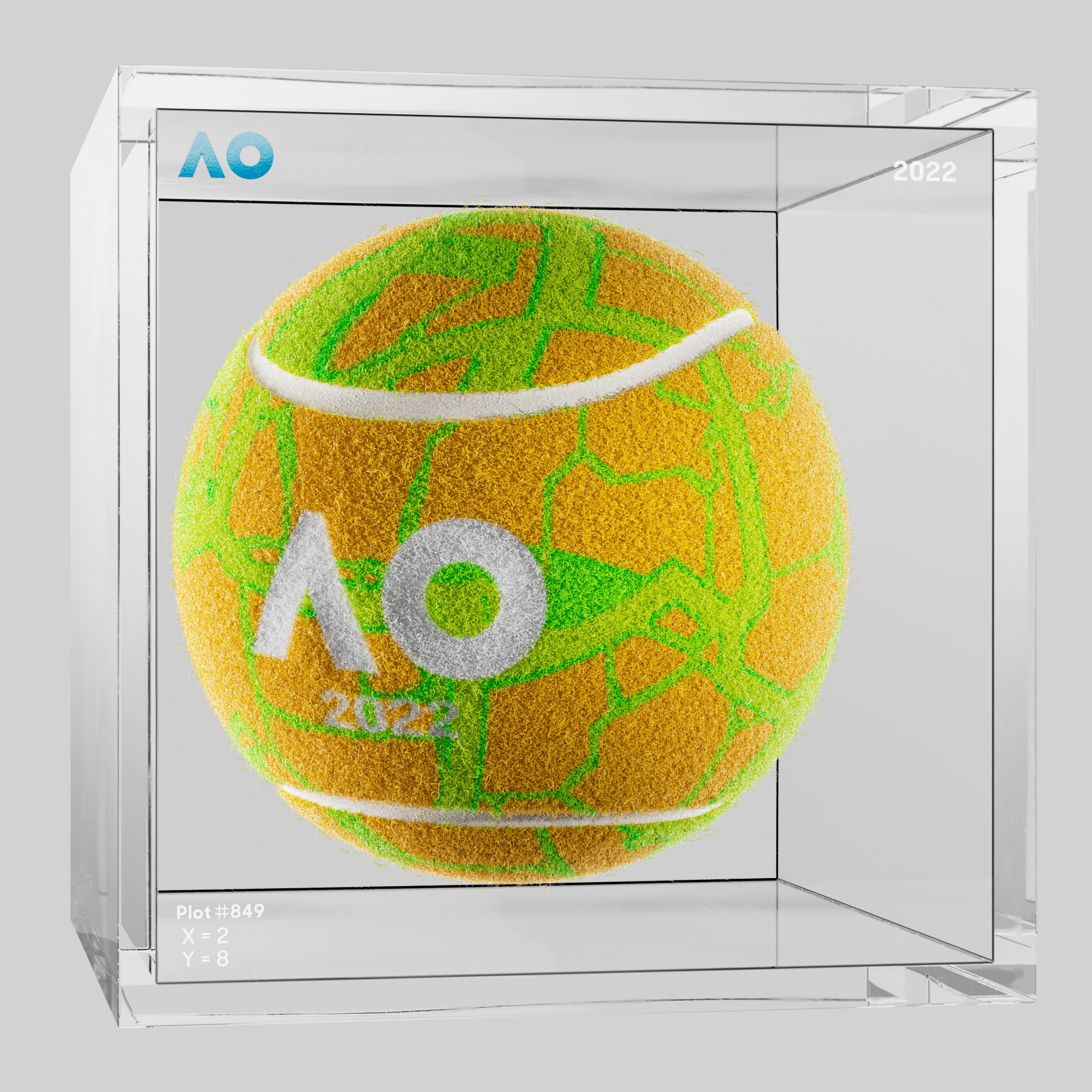 The Australian Open - The Australian Open Art Ball - AO Art Ball #6761 - NFT # 6761