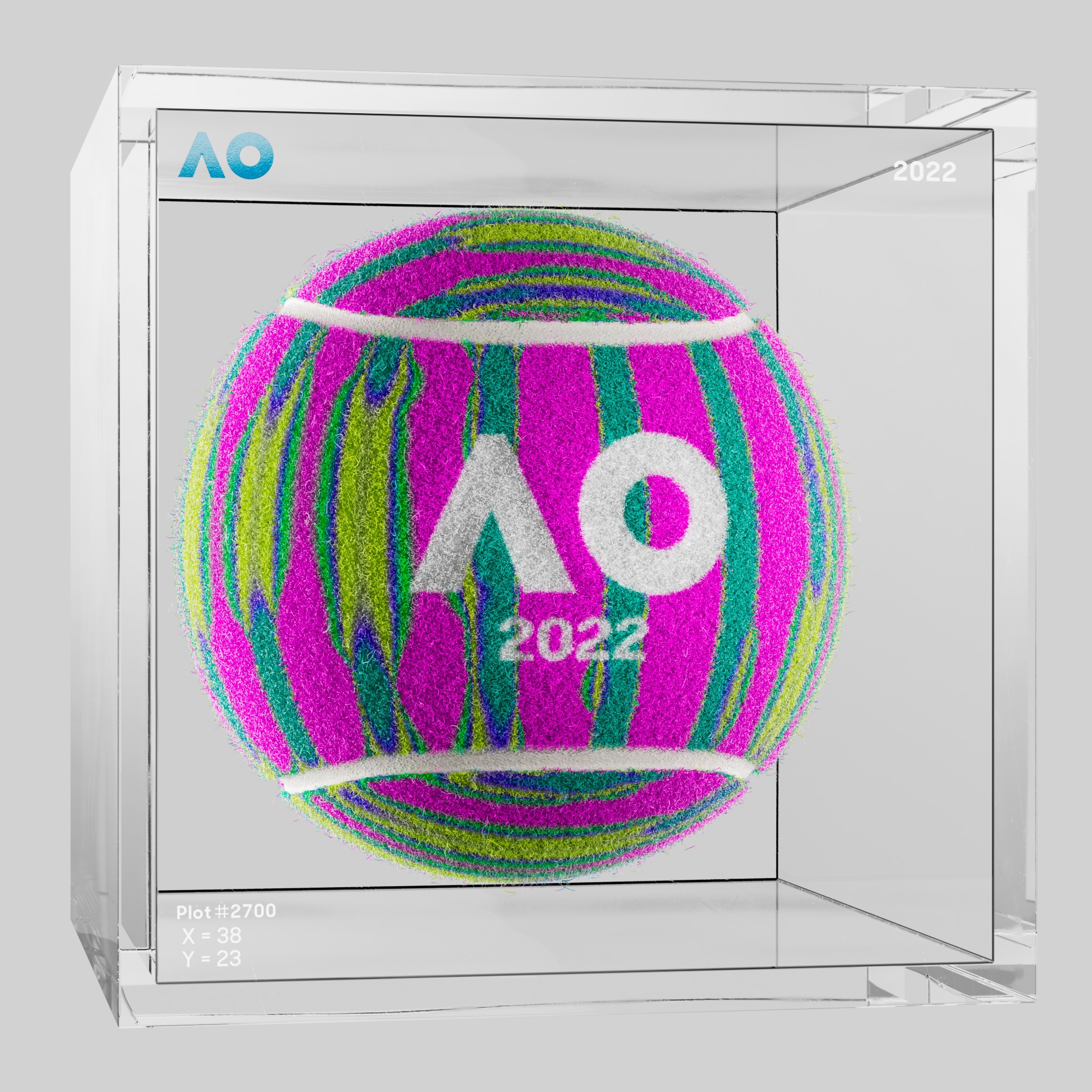 The Australian Open - The Australian Open Art Ball - AO Art Ball #6762 - NFT # 6762