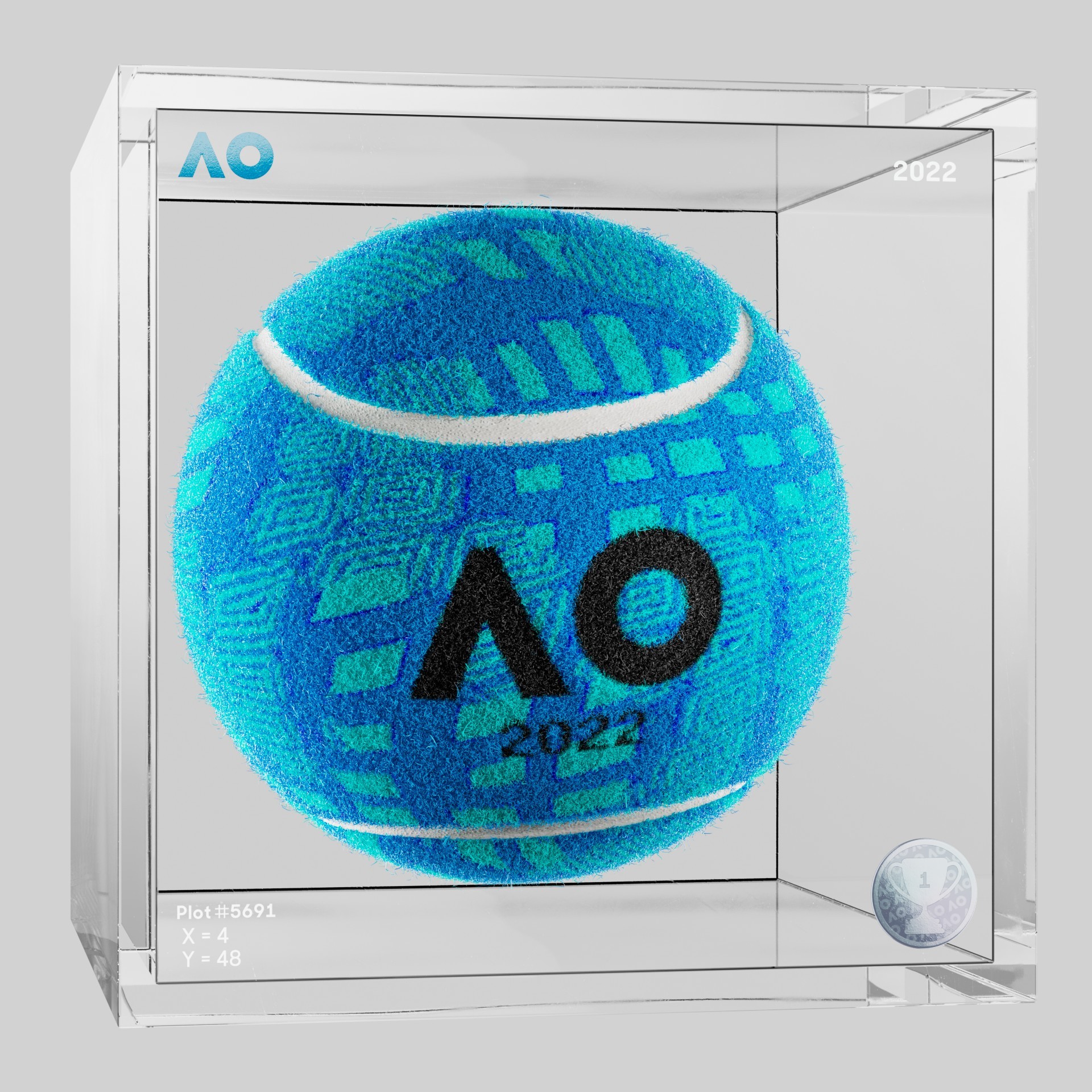 The Australian Open - The Australian Open Art Ball - AO Art Ball #6764 - NFT # 6764