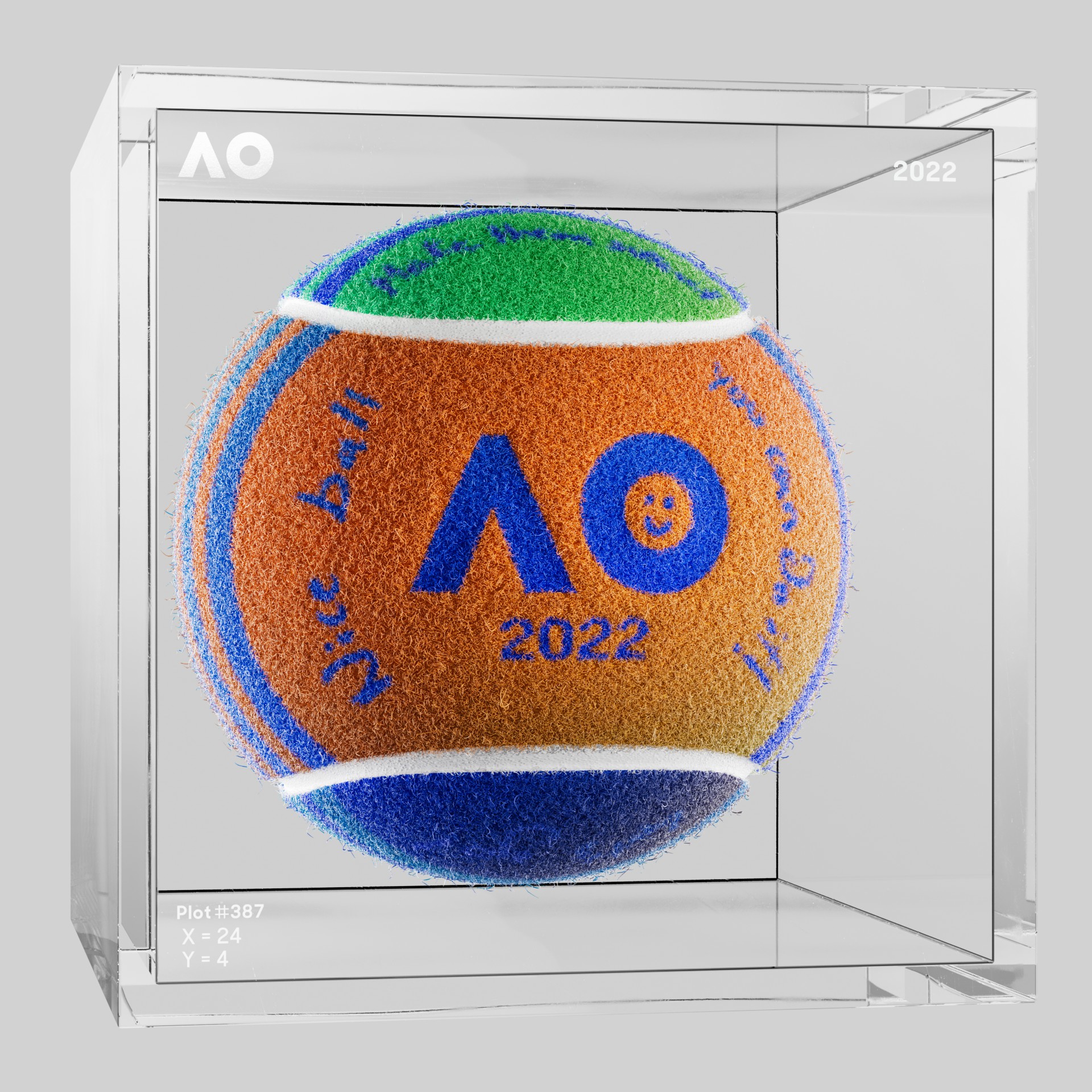 The Australian Open - The Australian Open Art Ball - AO Art Ball #6767 - NFT # 6767