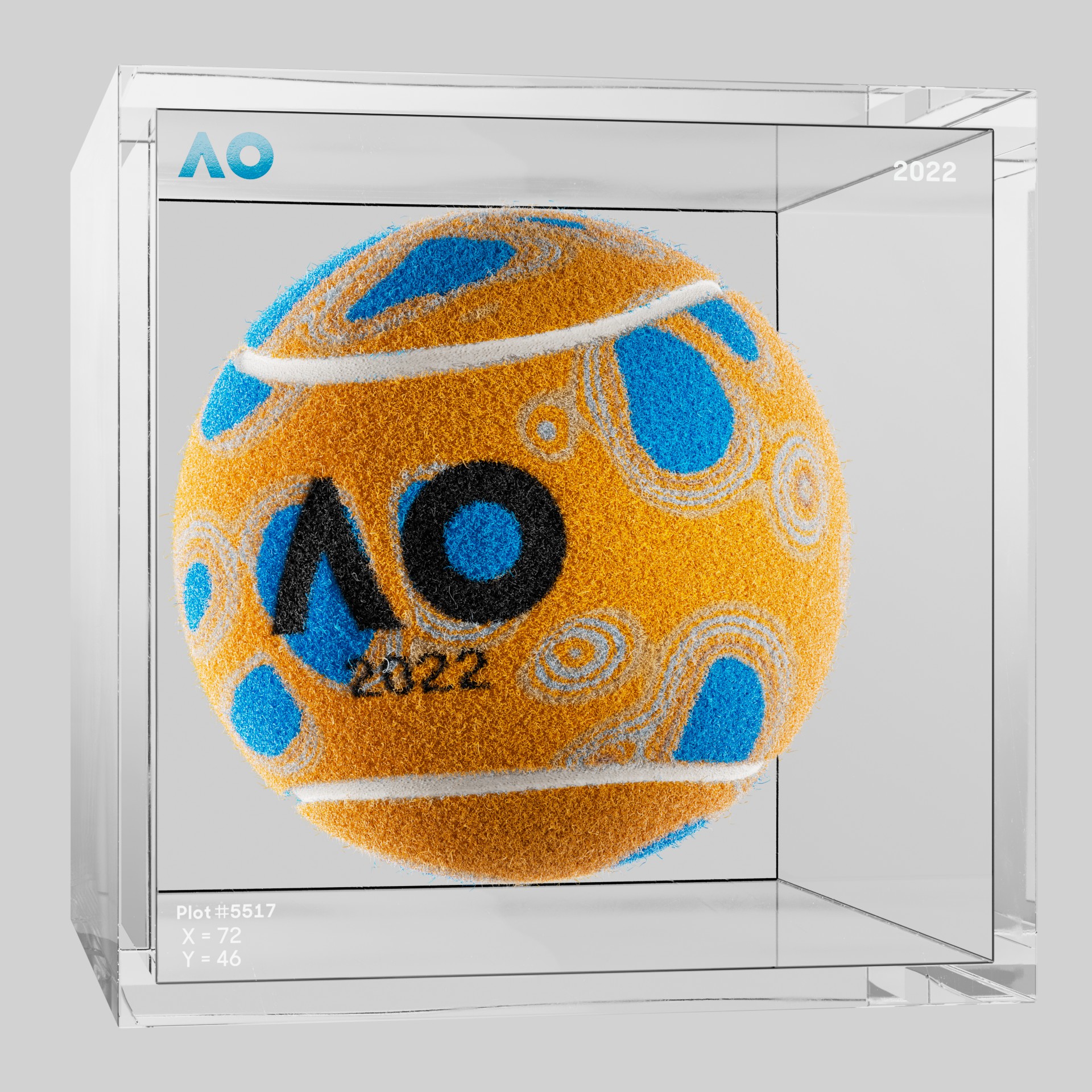 The Australian Open - The Australian Open Art Ball - AO Art Ball #6768 - NFT # 6768