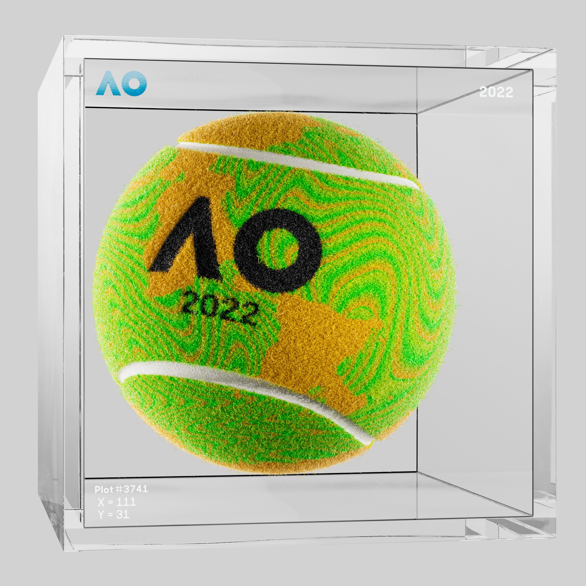 The Australian Open - The Australian Open Art Ball - AO Art Ball #6769 - NFT # 6769