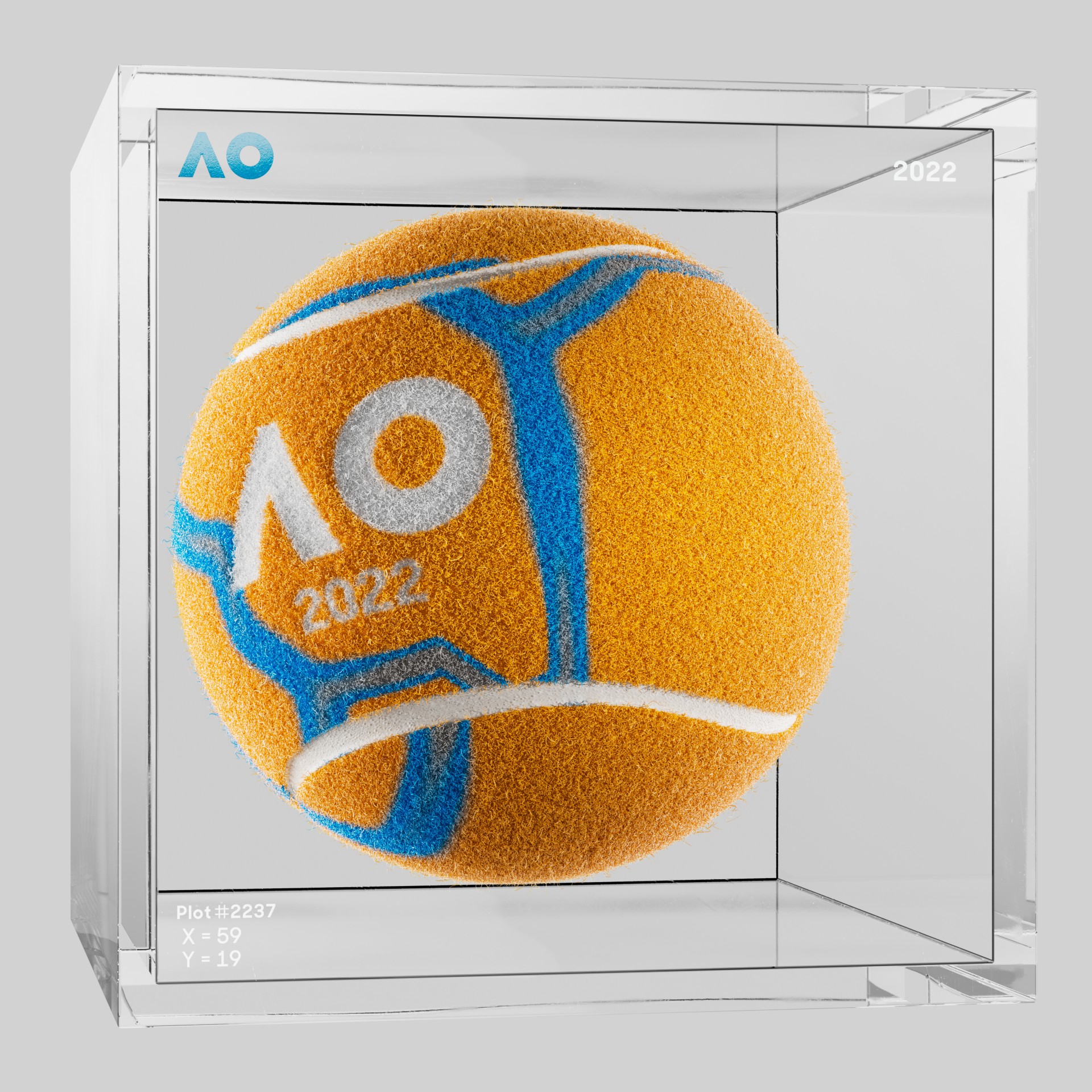 The Australian Open - The Australian Open Art Ball - AO Art Ball #6770 - NFT # 6770