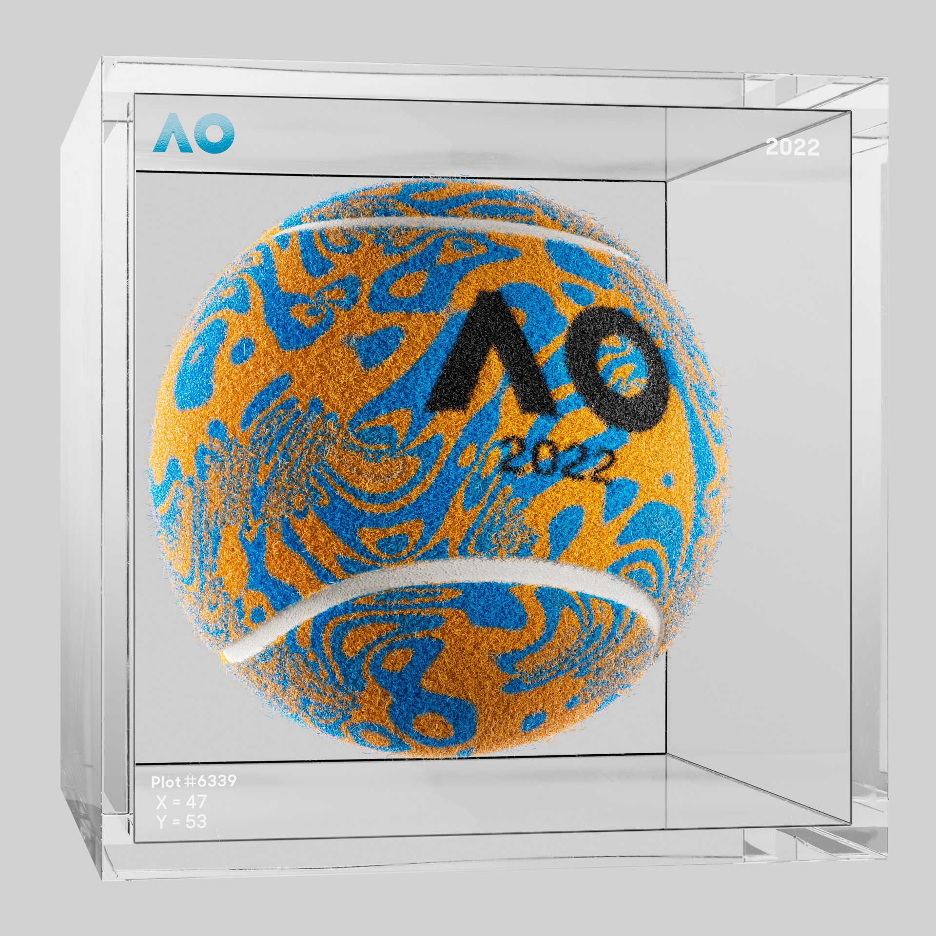 The Australian Open - The Australian Open Art Ball - AO Art Ball #6772 - NFT # 6772