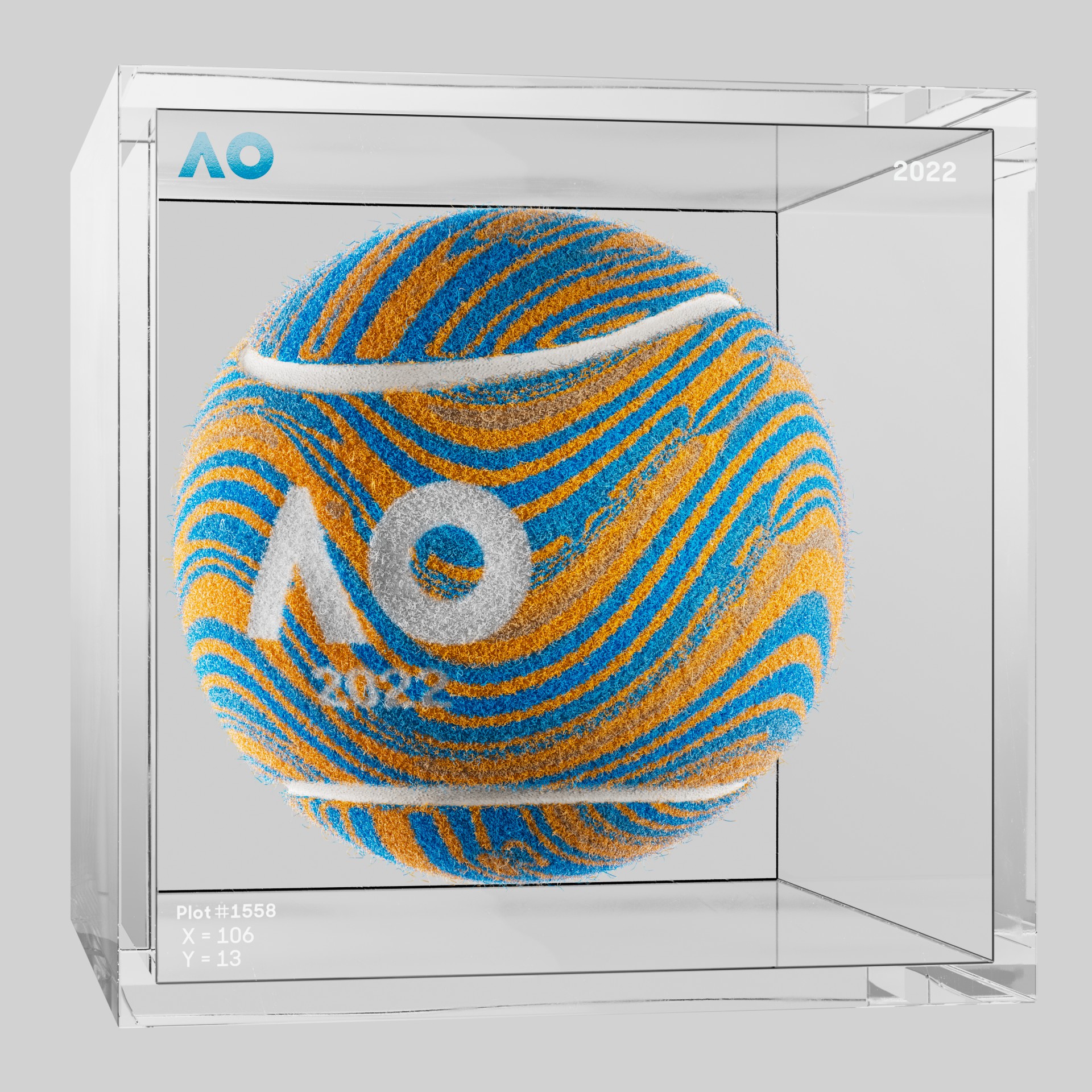 The Australian Open - The Australian Open Art Ball - AO Art Ball #6773 - NFT # 6773