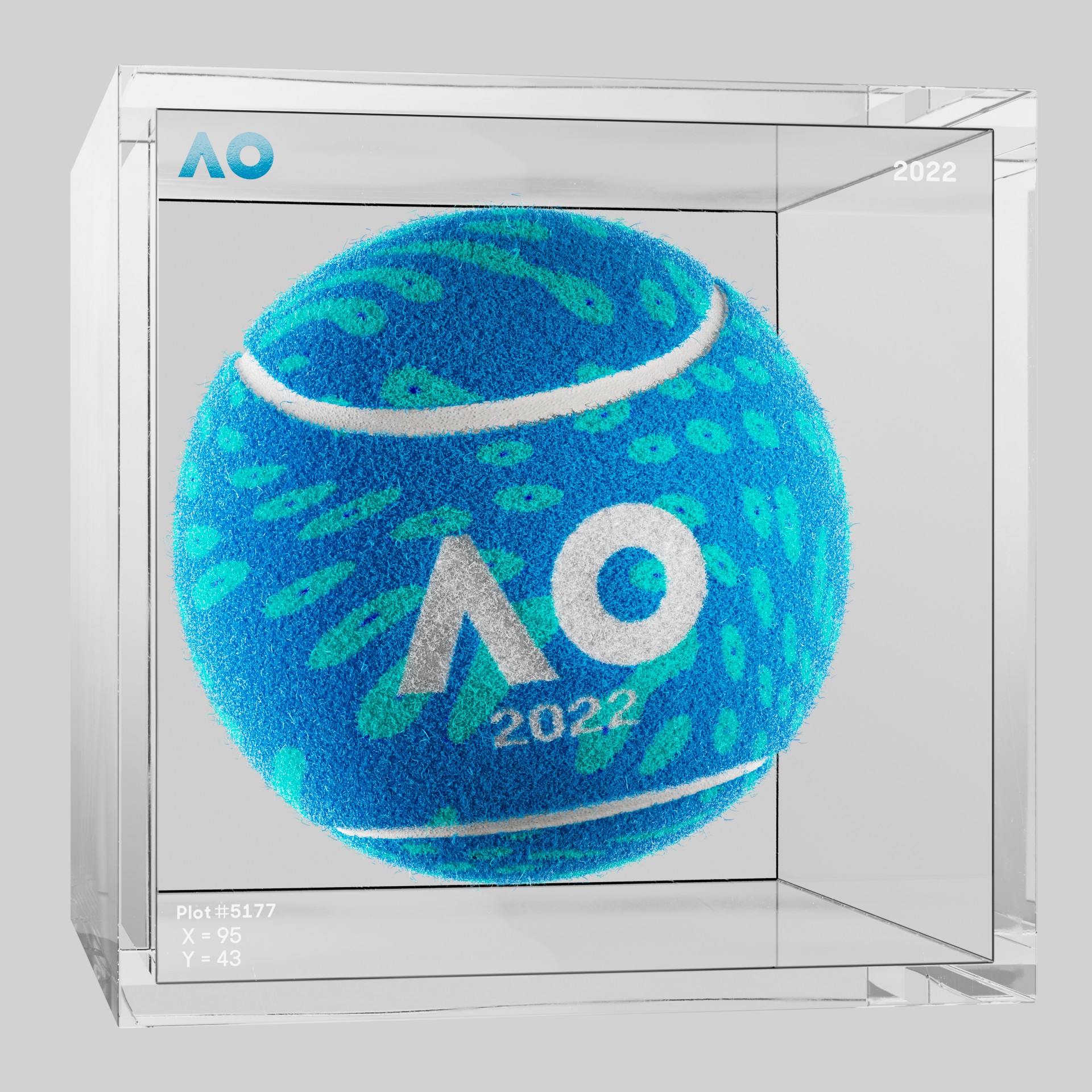 The Australian Open - The Australian Open Art Ball - AO Art Ball #6774 - NFT # 6774