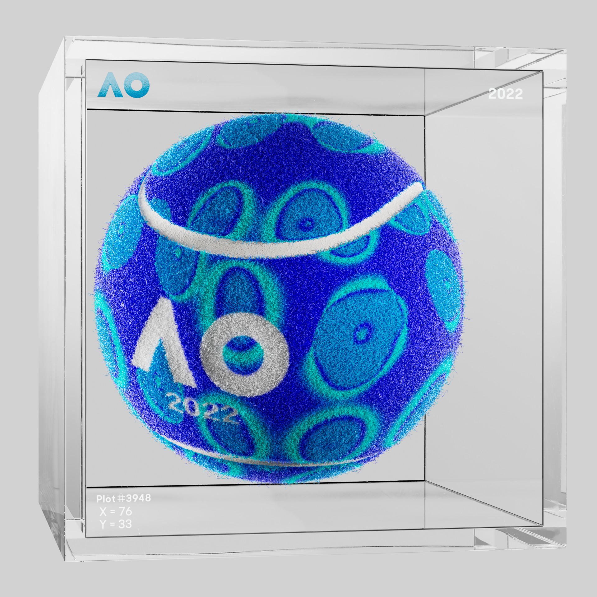 The Australian Open - The Australian Open Art Ball - AO Art Ball #6775 - NFT # 6775