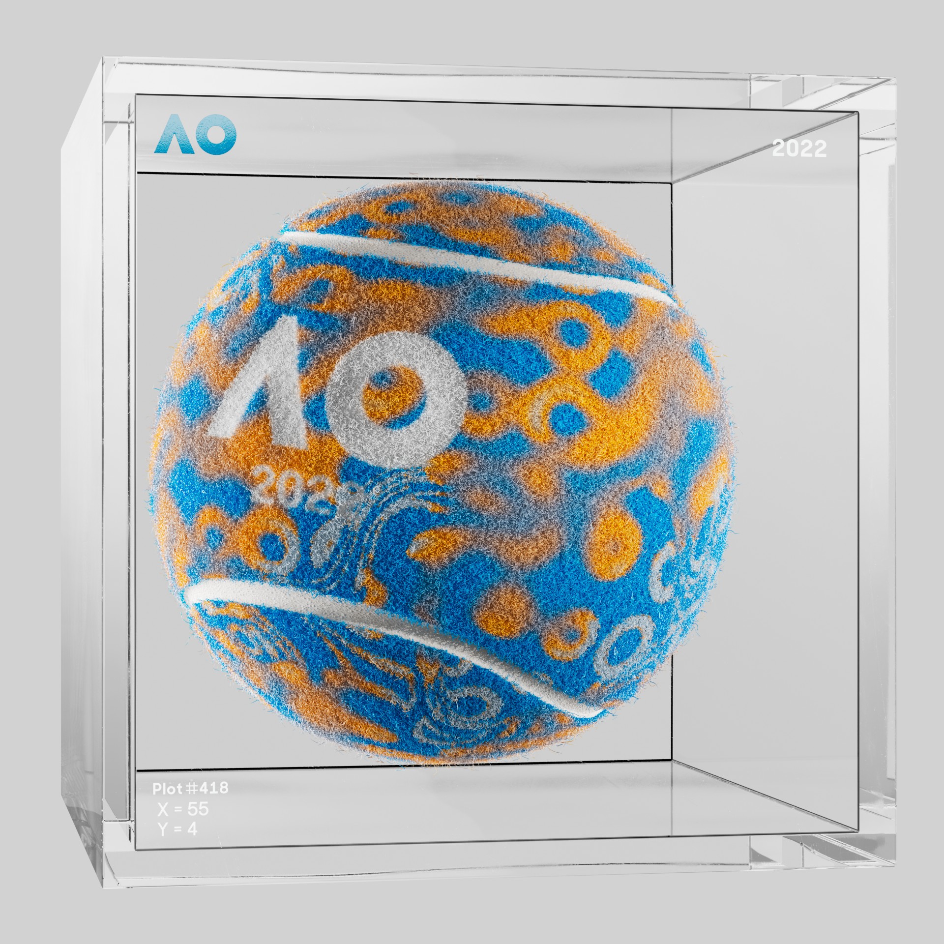 The Australian Open - The Australian Open Art Ball - AO Art Ball #679 - NFT # 679
