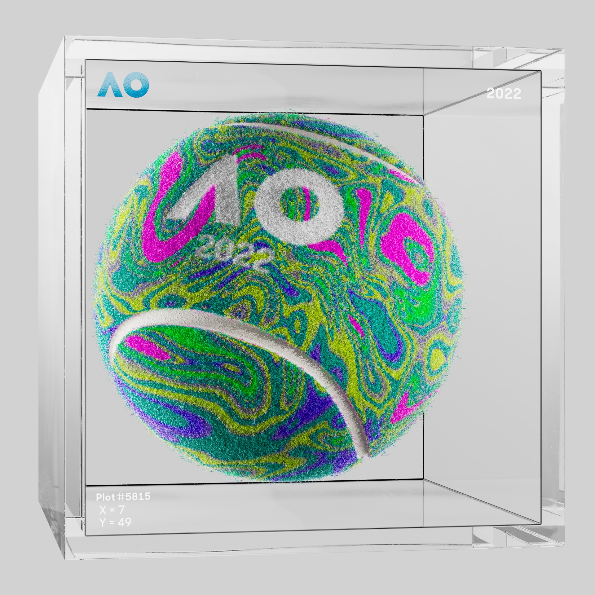 The Australian Open - The Australian Open Art Ball - AO Art Ball #68 - NFT # 68