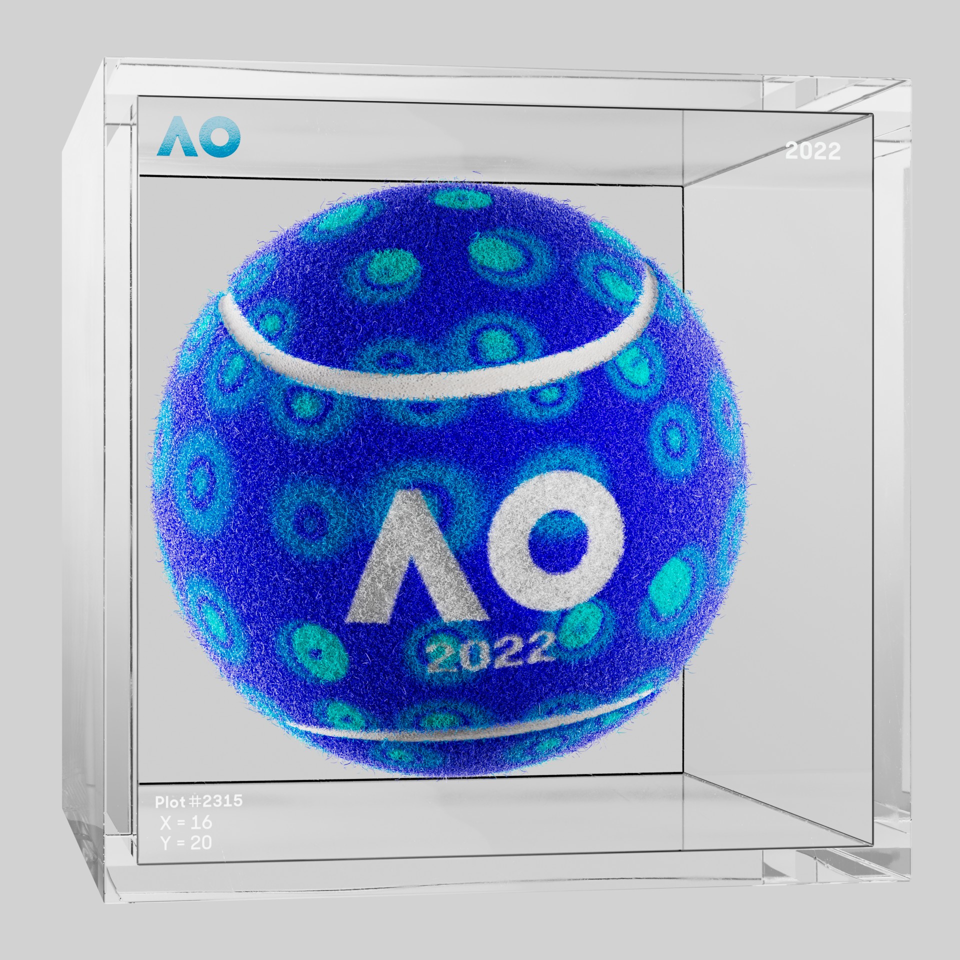 The Australian Open - The Australian Open Art Ball - AO Art Ball #680 - NFT # 680