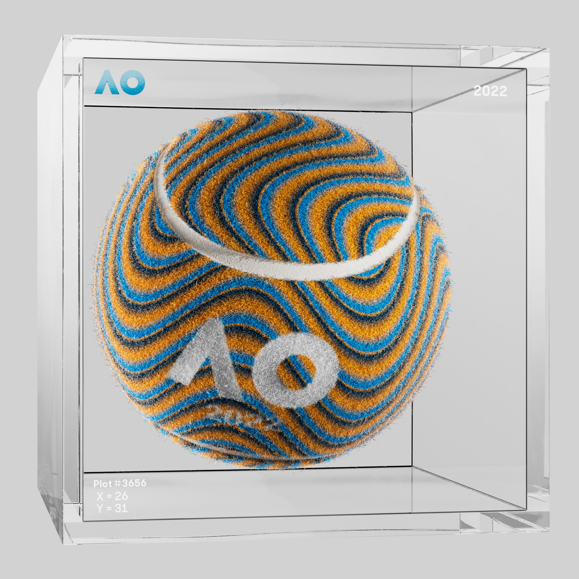 The Australian Open - The Australian Open Art Ball - AO Art Ball #681 - NFT # 681